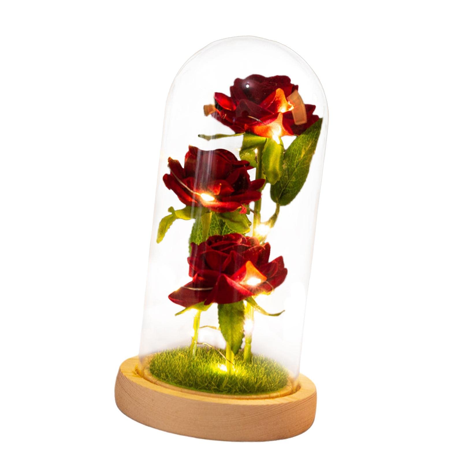 DYNWAVE Artificial Roses - Realistic Silk Flower Arrangement for Christmas, Anniversary, Wedding Centerpiece - Home Decor, Office, Party, Garden & Lawn Decoration