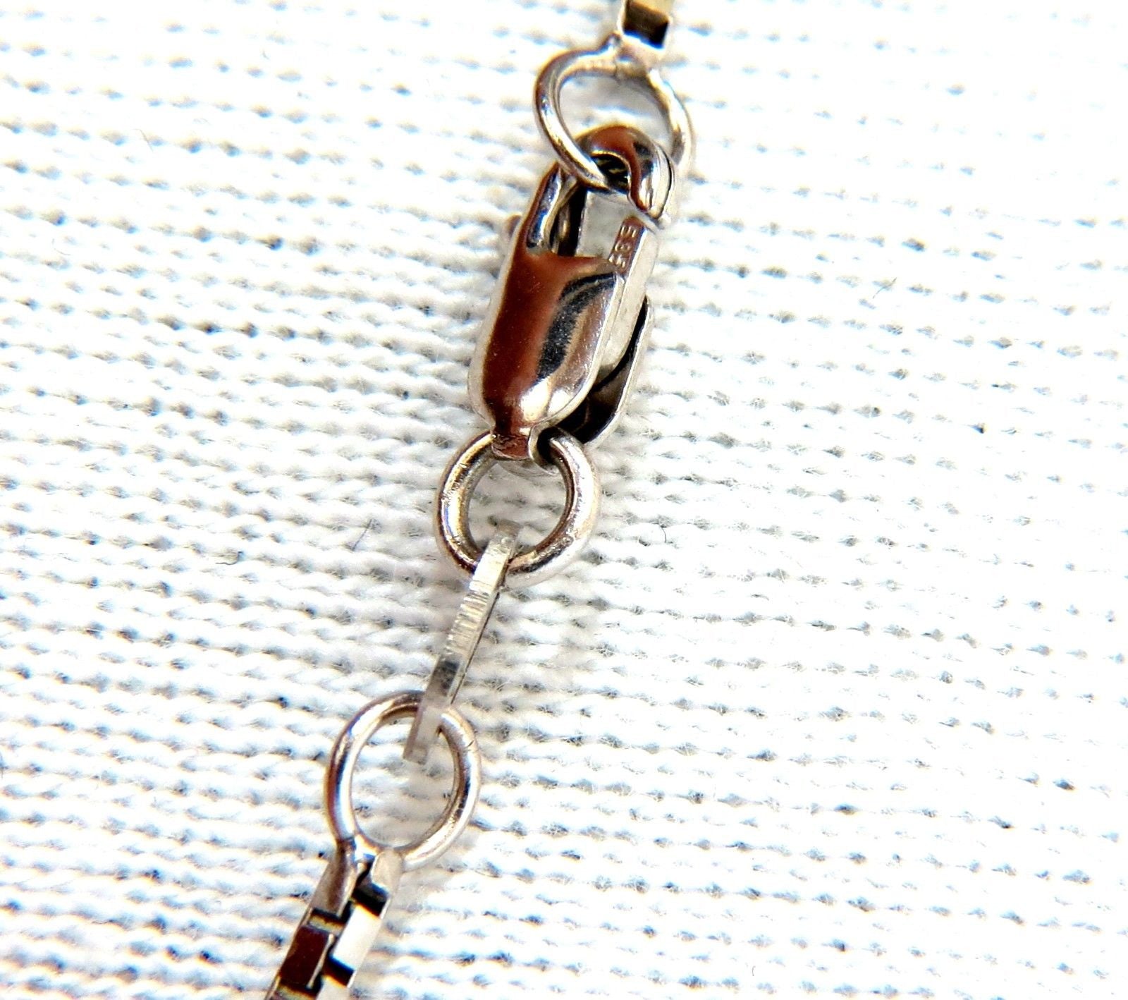 1.40CT Diamond Bead Set Square Zen Pendant with 3D Curve Design - 14KT Gold 16 Inch Chain for Women - Perfect for Meditation, Yoga & Spiritual Jewelry Gifts