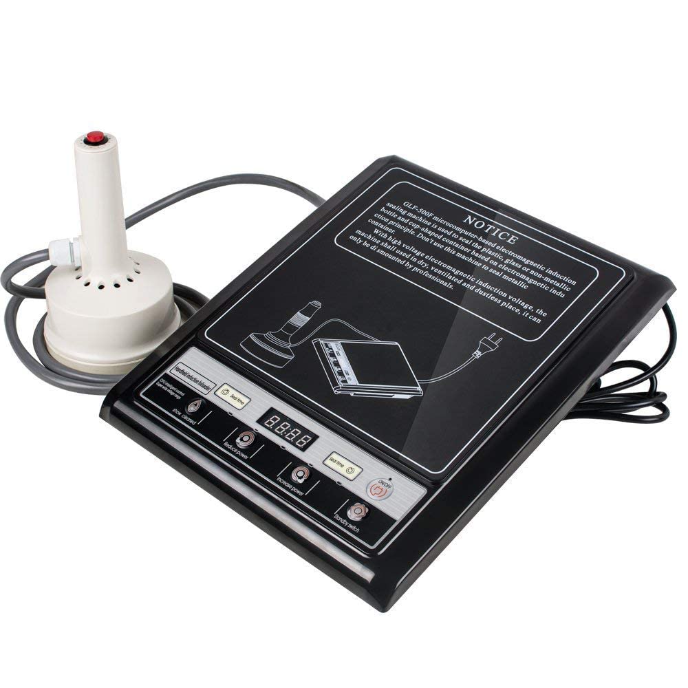 20mm-100mm Handheld Induction Sealer | Electromagnetic Bottle Cap Sealing Machine for Aluminum Foil | Heat Sealer for Glass & Plastic Containers | Perfect for Home Brewing, Cosmetics & Food Packaging