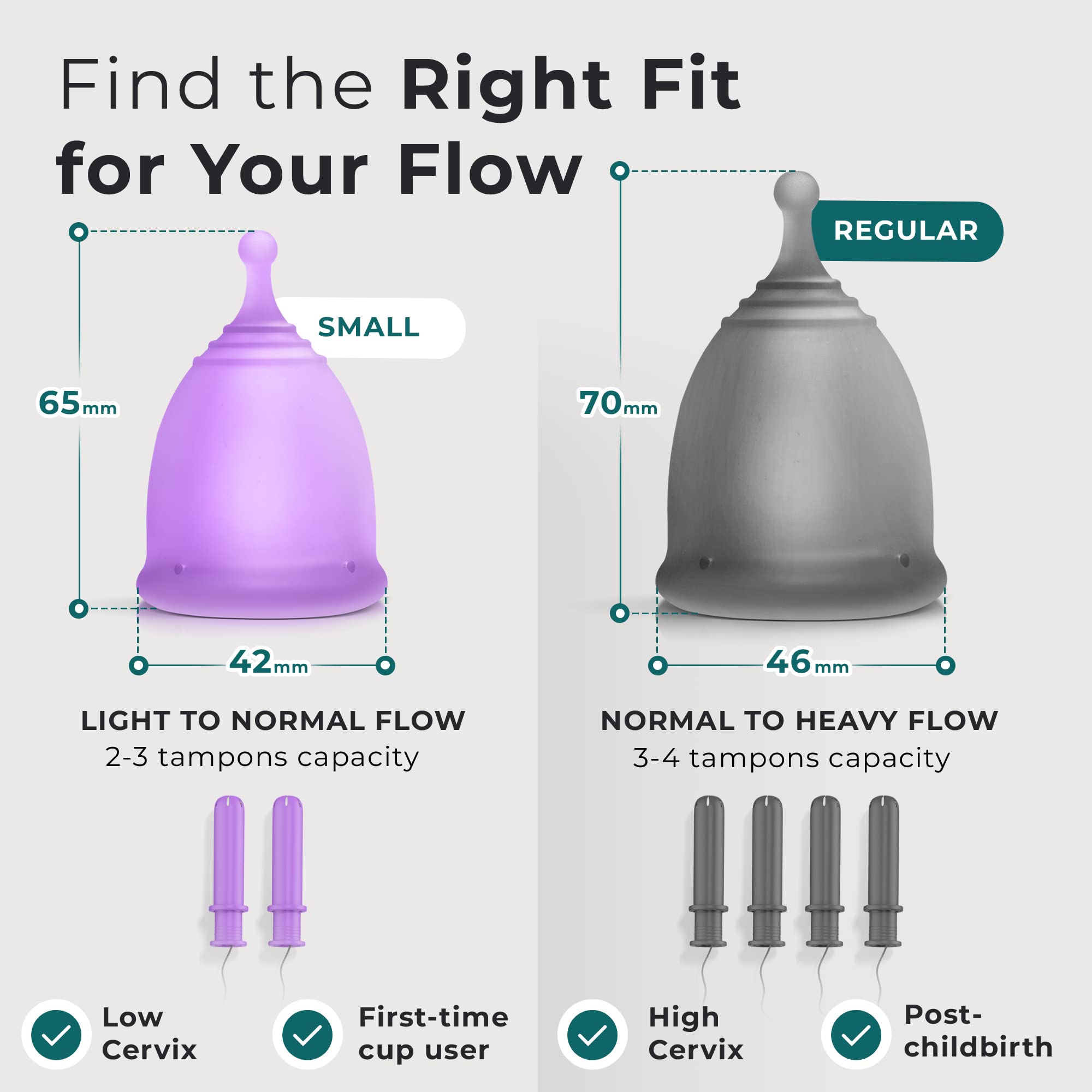 **EcoBlossom Complete Menstrual Cup Kit – Reusable Small & Large Period Cups, Silicone Sterilizer Holder, Cleansing Wash, Water-Based Lube & Easy-Insert Disc Applicator – All-Inclusive Set for Comfortable & Eco-Friendly Period Care**    *(Perfect for Travel, Gym, Swimming & Everyday Use – Leak-Proof & Sustainable Alternative to Pads & Tampons)*