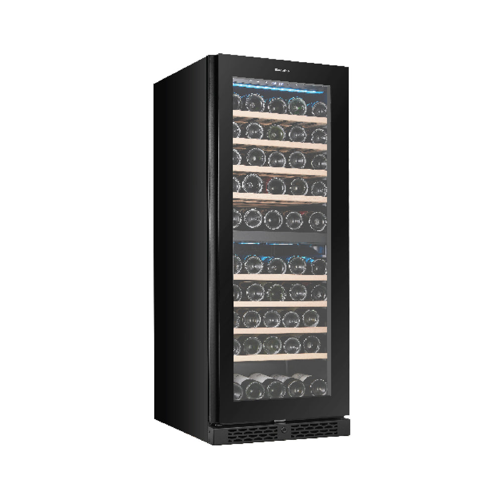 EWC8701DBK 70-Bottle Dual Zone Wine Cooler Refrigerator - Perfect for Home Bars, Restaurants & Wine Cellars