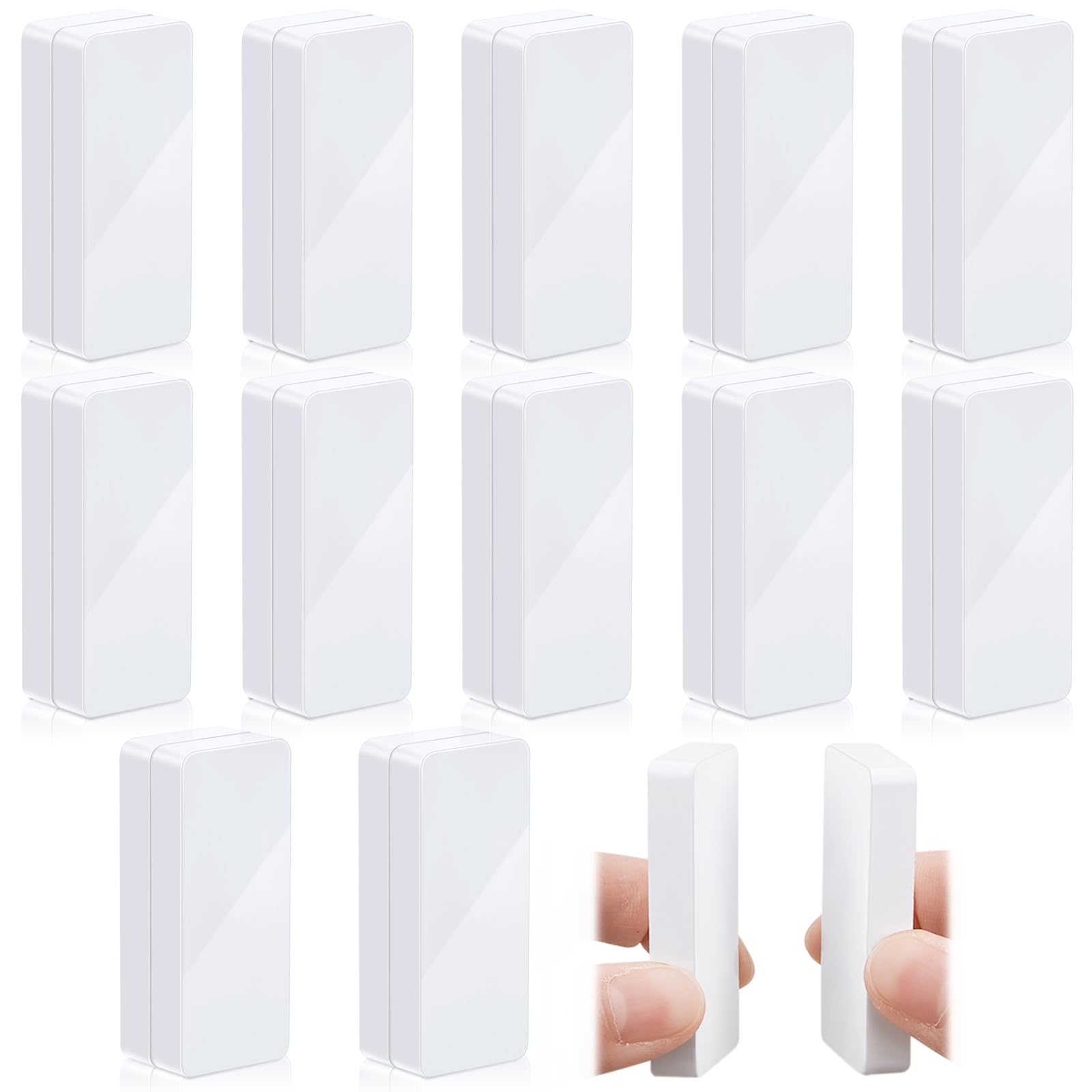 24 Pack Waterproof Magnetic Curtain Weights - Heavy Duty Drapery Weights for Outdoor Curtains, Shower Liners, Tablecloths & Flags - Windproof Home Decor for Patio, Garden & Bathroom (White)
