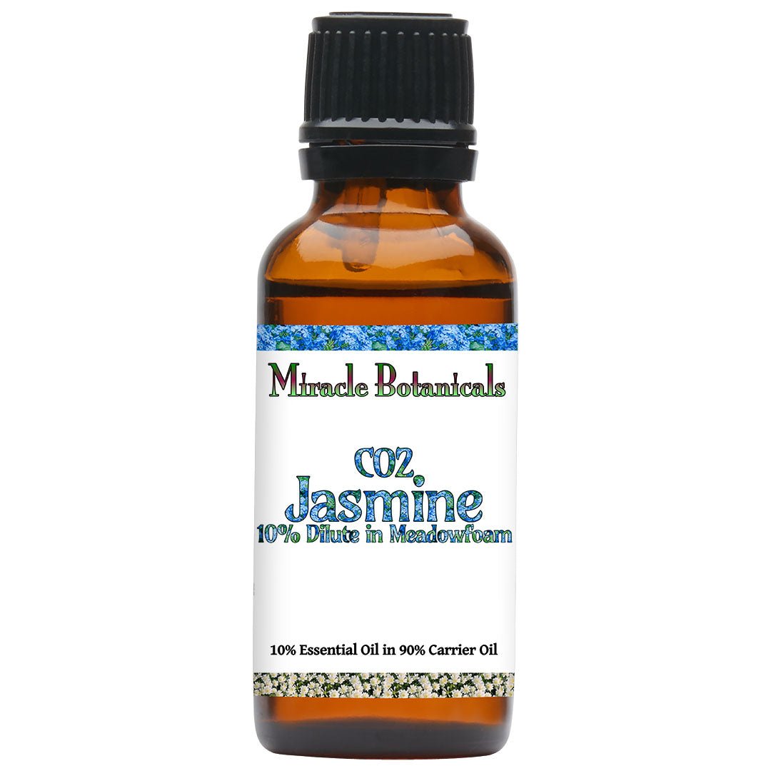 **Pure Jasmine CO2 Essential Oil - 10% Diluted in Meadowfoam Seed Oil (Jasminum Grandiflorum & Limnanthes Alba) for Aromatherapy, Skincare & Relaxation**    **使用场景:** Perfect for diffusers, massage oils, natural perfumes, and DIY skincare to promote calmness and rejuvenation.