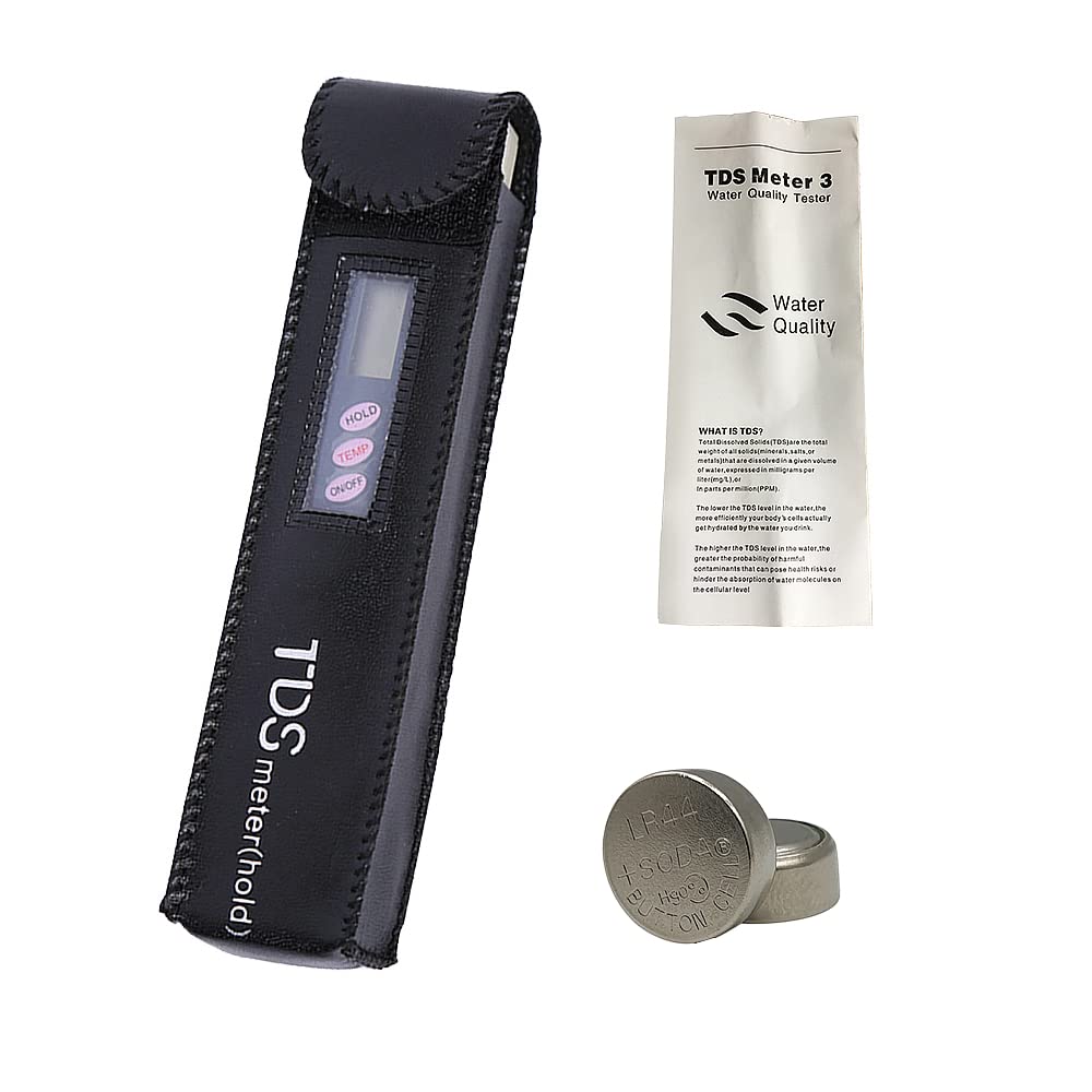 Digital TDS Meter - Accurate Water Quality Tester Pen for Drinking Water, Pools & Aquariums | Portable EC Meter for Home, Lab & Outdoor Water Purity Testing
