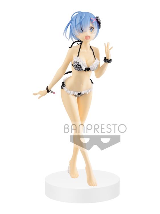 Banpresto EXQ Figure Re: Zero Starting Life in Another World Rem Vol 2 Anime Statue - Perfect for Anime Collectors, Home Decor & Gift for Fans