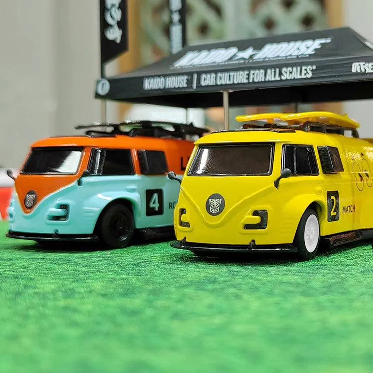 LDARC V64 Racing Van 1:64 Scale 2.4GHz RWD Remote Control RC Car with 4 Interchangeable Color Shells - High Speed Mini RC Vehicle for Kids & Adults, Perfect for Indoor Racing & Collectible Display