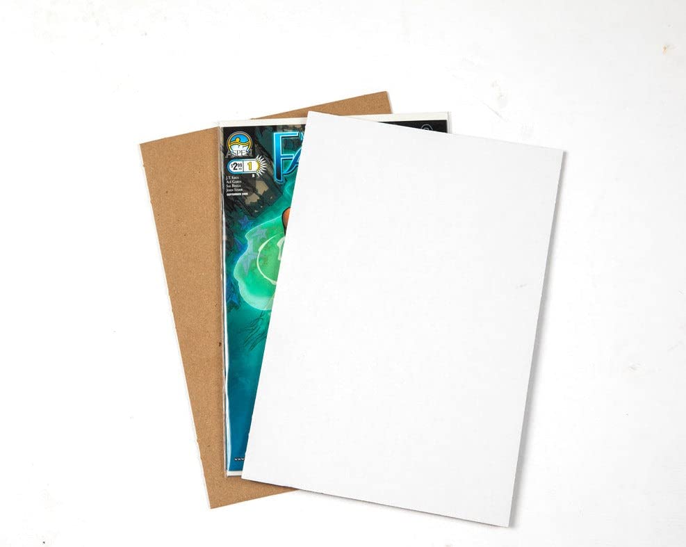 Gemini Comic Flash Mailers & Box Divider Pad Bundle - 100 Comic Book Shipping Mailers + 50 Cardboard Dividers for Collectibles, Trading Cards & Comic Storage (Perfect for eBay, Etsy & Amazon Sellers)