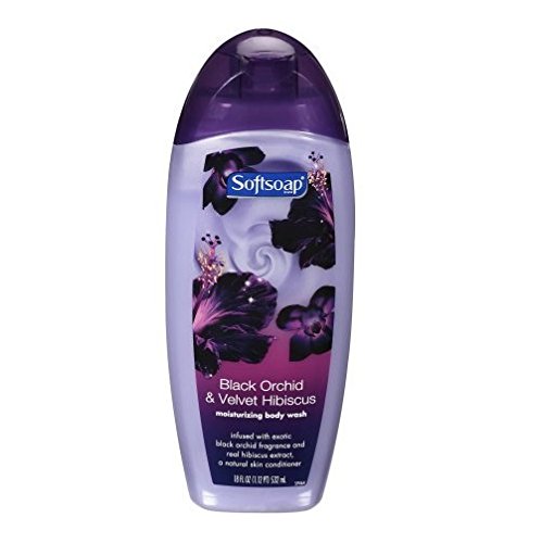 Softsoap Body Wash - Black Orchid & Velvet Hibiscus Scent, 18 Ounce (Pack of 2) | Moisturizing Shower Gel for Women & Men, Luxury Bath & Body Care for Daily Use, Gift Idea