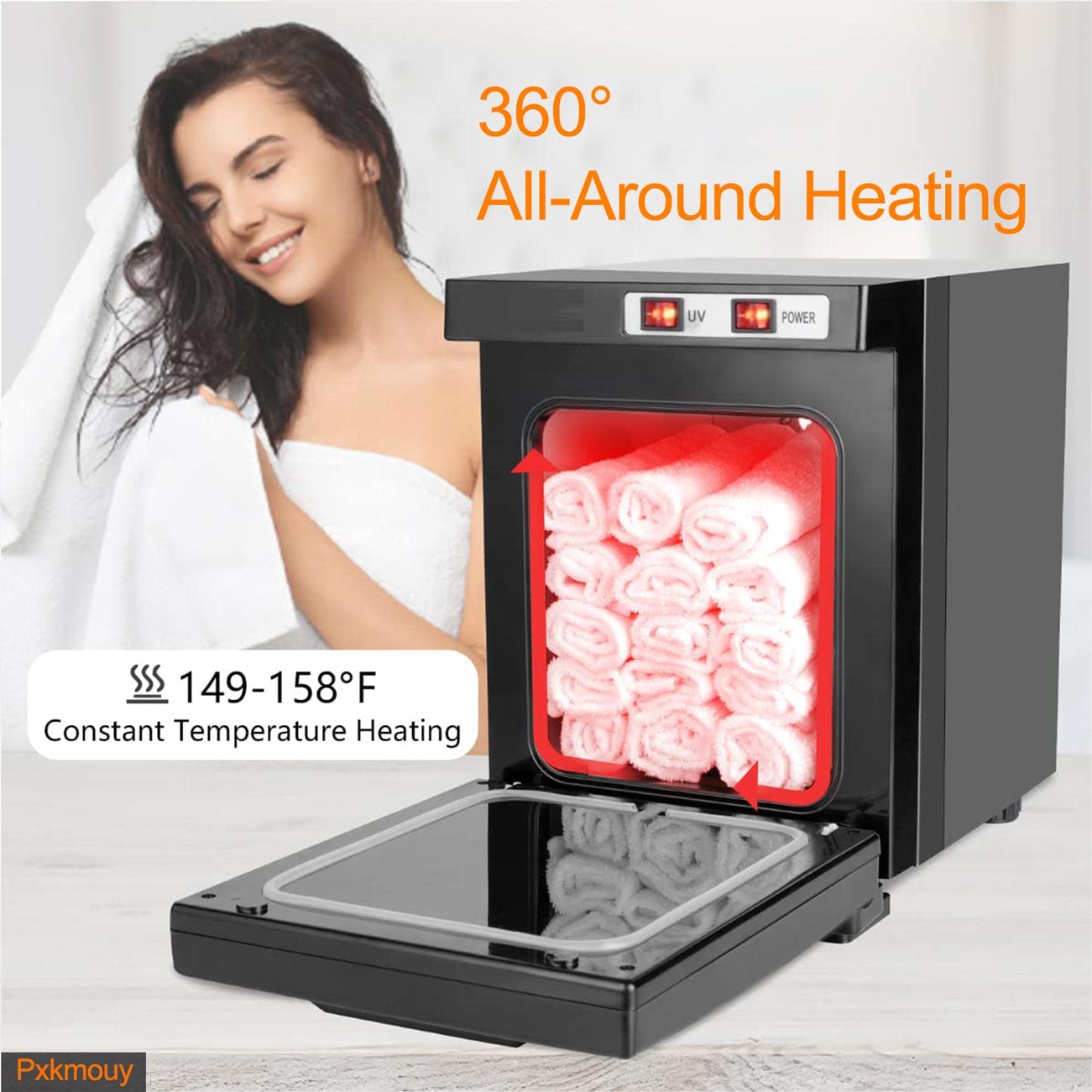 5L 3-in-1 Aluminum Towel Warmer Cabinet - Fast Heating Spa & Salon Towel Heater for Home, Hotel, Beauty Salon - Perfect for Relaxation, Facial Treatments & Luxury Bath Experience