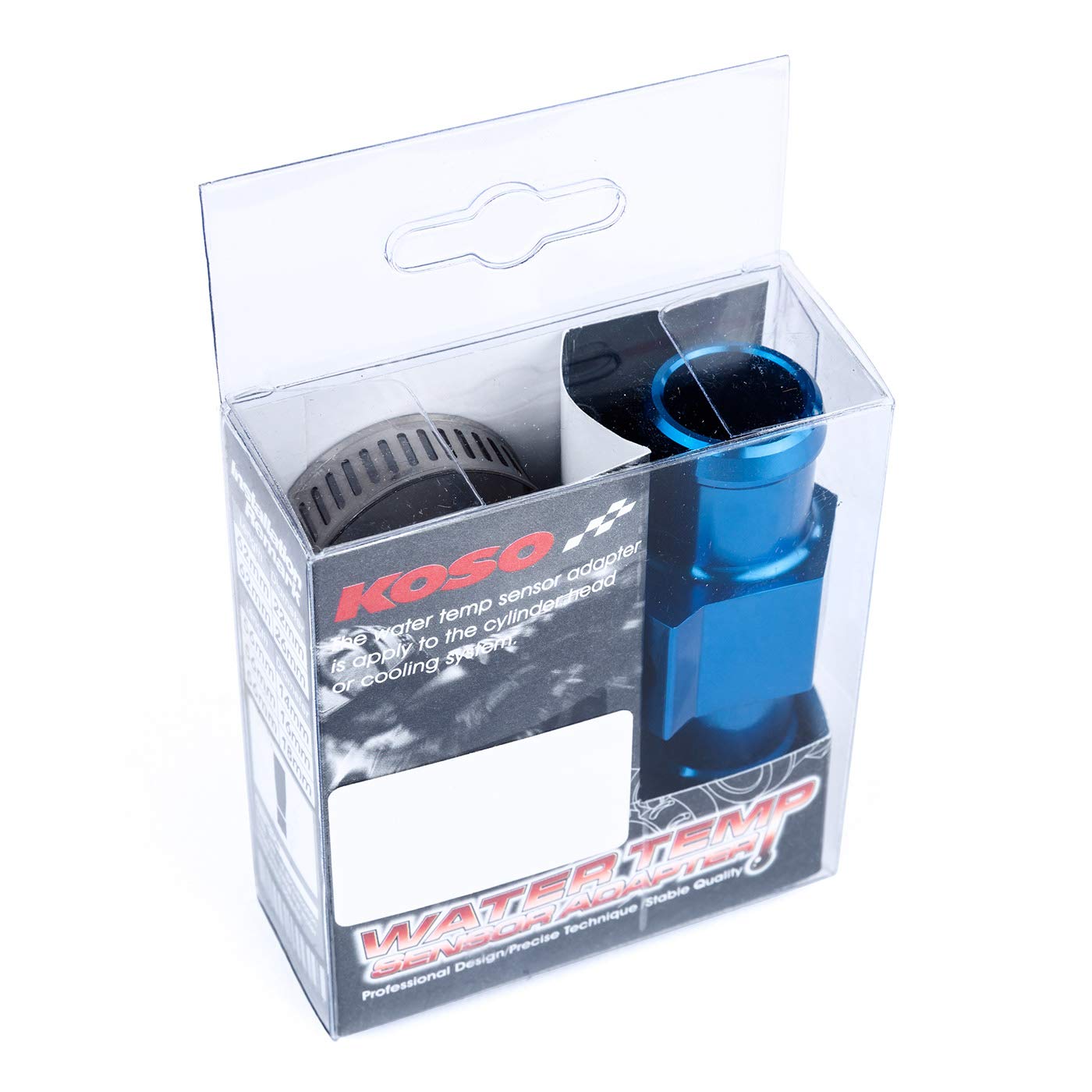 KOSO 22mm Water Temperature Sensor Hose Adapter - Compatible with Most Vehicles, Perfect for Engine Cooling System Maintenance & Performance Upgrades