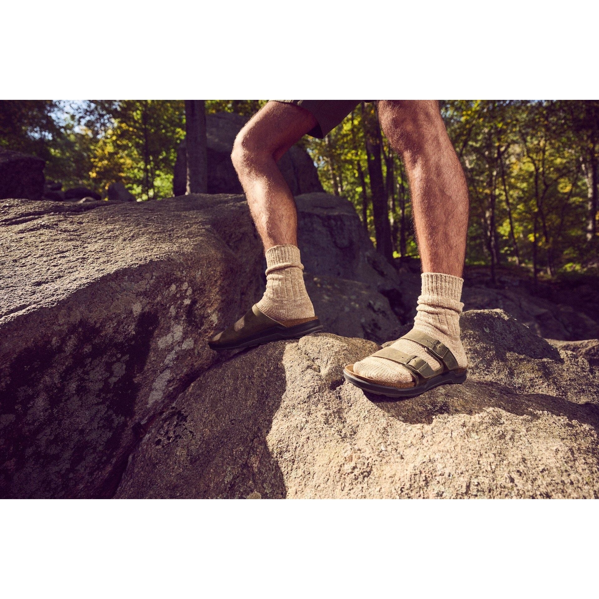 Birkenstock Arizona Rugged Men's Sandals - Premium Oiled Leather Footbed - Comfortable & Durable for Outdoor, Casual Wear & Everyday Use