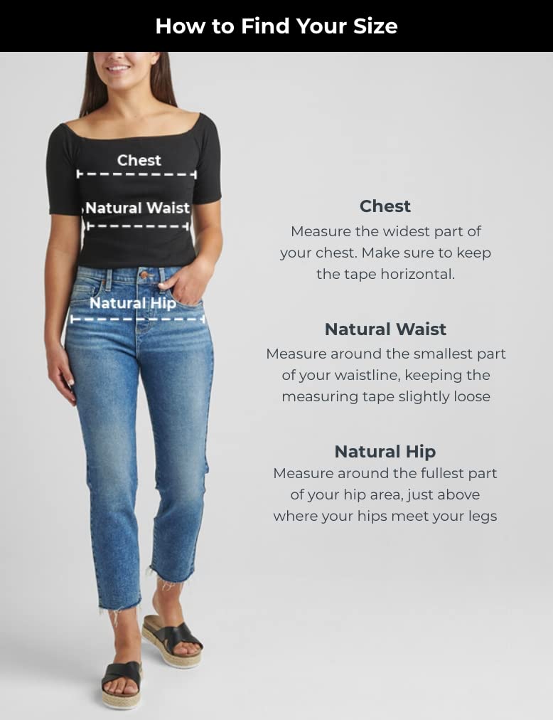 Silver Jeans Co. Women's Girlfriend Mid Rise Slim Leg Jeans - Comfortable Stretch Denim Pants for Casual Wear & Everyday Outfits