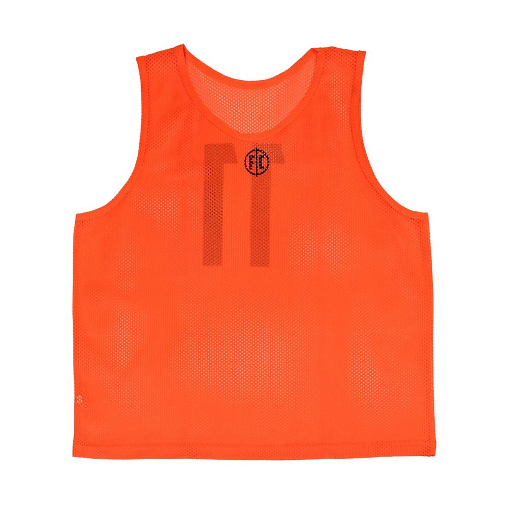 FC Mesh Numbered Training Bib Set - Youth Soccer Practice Vests (Orange) - Perfect for Team Drills, Scrimmages & Youth Sports Tournaments