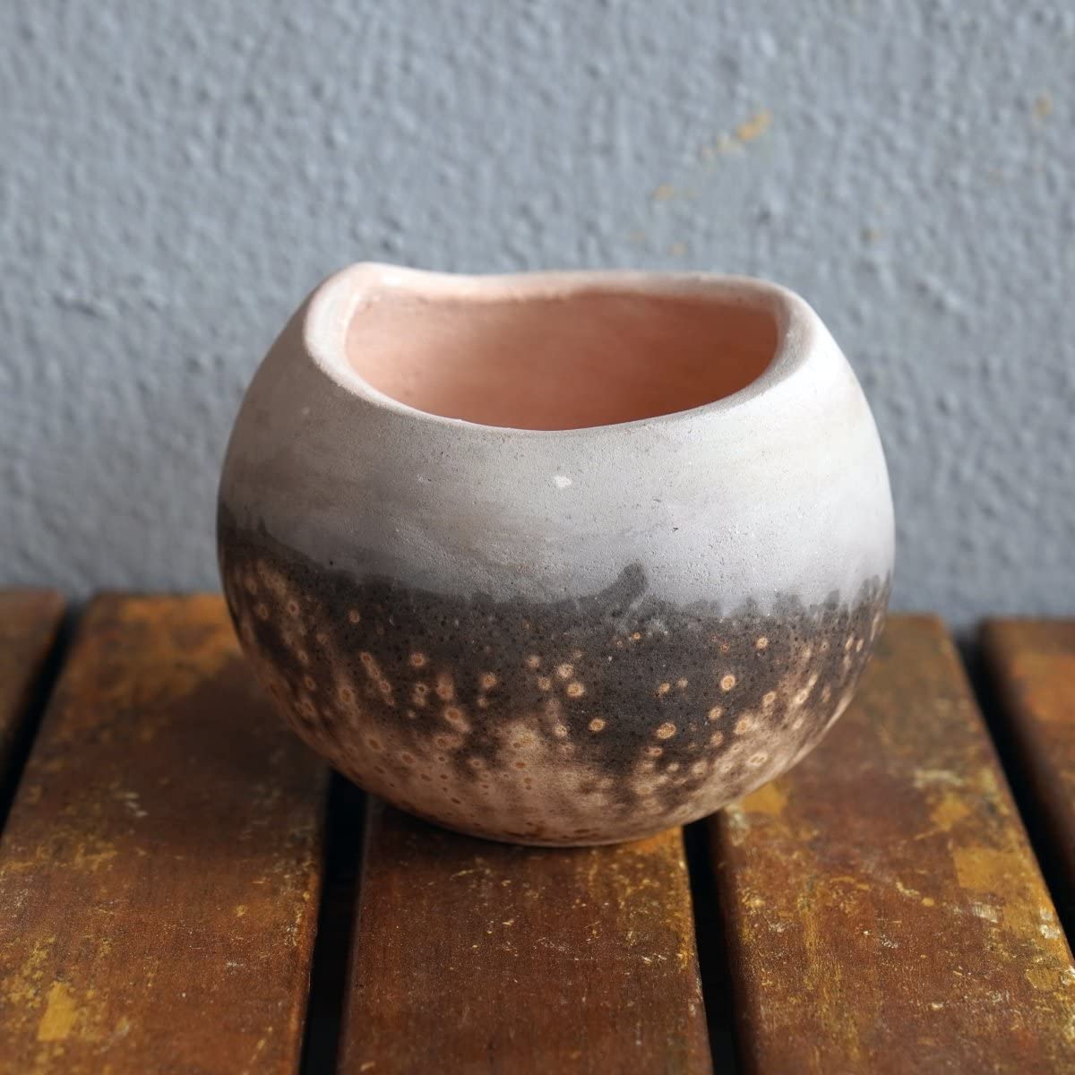Handmade 3 Inch Ceramic Raku Vase - Boho Home Decor, Unique Pottery Gift for Women, Mom, Bridesmaid Wedding Present in Gift Box - Perfect for Living Room, Bedroom, or Wedding Table Centerpiece - OV