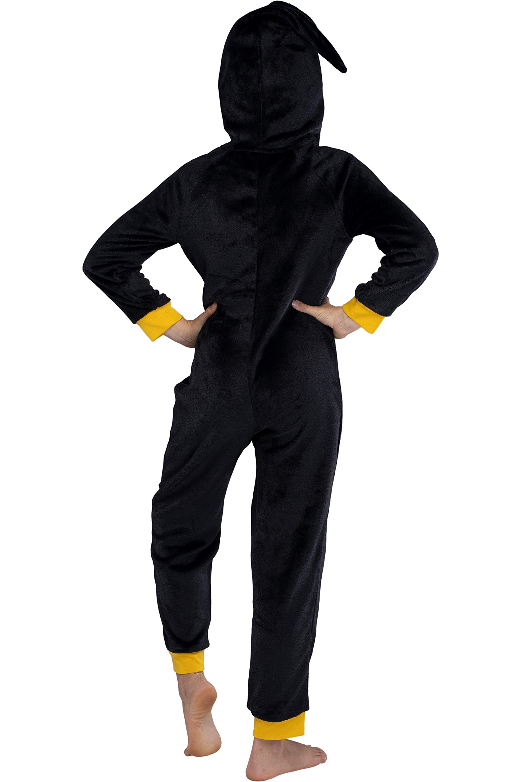 Harry Potter Unisex Kids Hooded Pajama Union Suit - Gryffindor, Slytherin, Ravenclaw & Hufflepuff Designs | Soft Fleece Sleepwear for Boys & Girls | Perfect for Halloween, Christmas & Cosplay