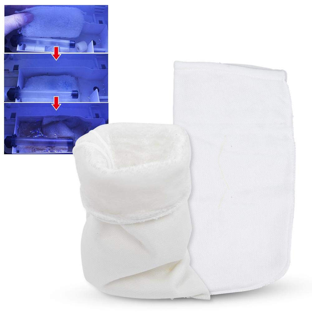 Pssopp 2PCS Reusable Aquarium Filter Bags - High Permeability Cotton Fish Tank Filter Pouches with Drawstring for Freshwater & Saltwater - Perfect for Marine, Reef, and Tropical Fish Tanks
