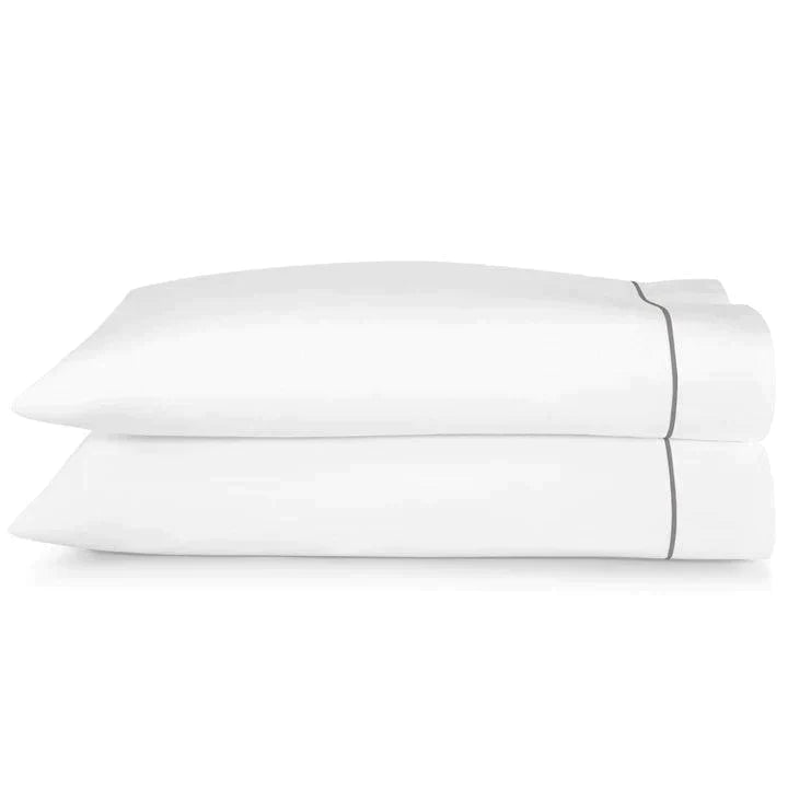 Luxury Embroidered Percale Pillowcases Set of 2 - 100% Cotton Hotel Quality Bedding for Ultimate Comfort - Perfect for Master Bedroom, Guest Room & Home Decor