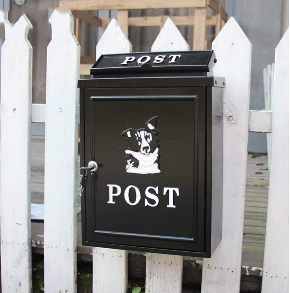 Waterproof Outdoor Mailbox with Lock - Durable Villa Letter Box, Suggestion Box - Husky Color - Perfect for Homes, Gardens, and Offices