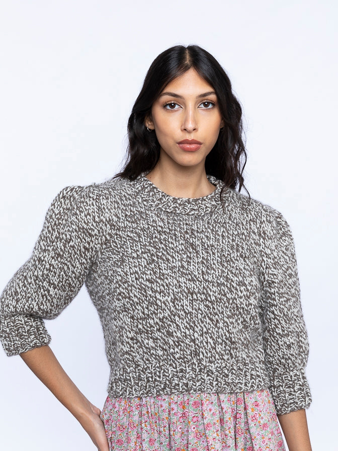 Greta Jumper Oat Fleck - Women's Chunky Knit Sweater for Fall & Winter | Cozy Casual Wear for Outdoors & Home
