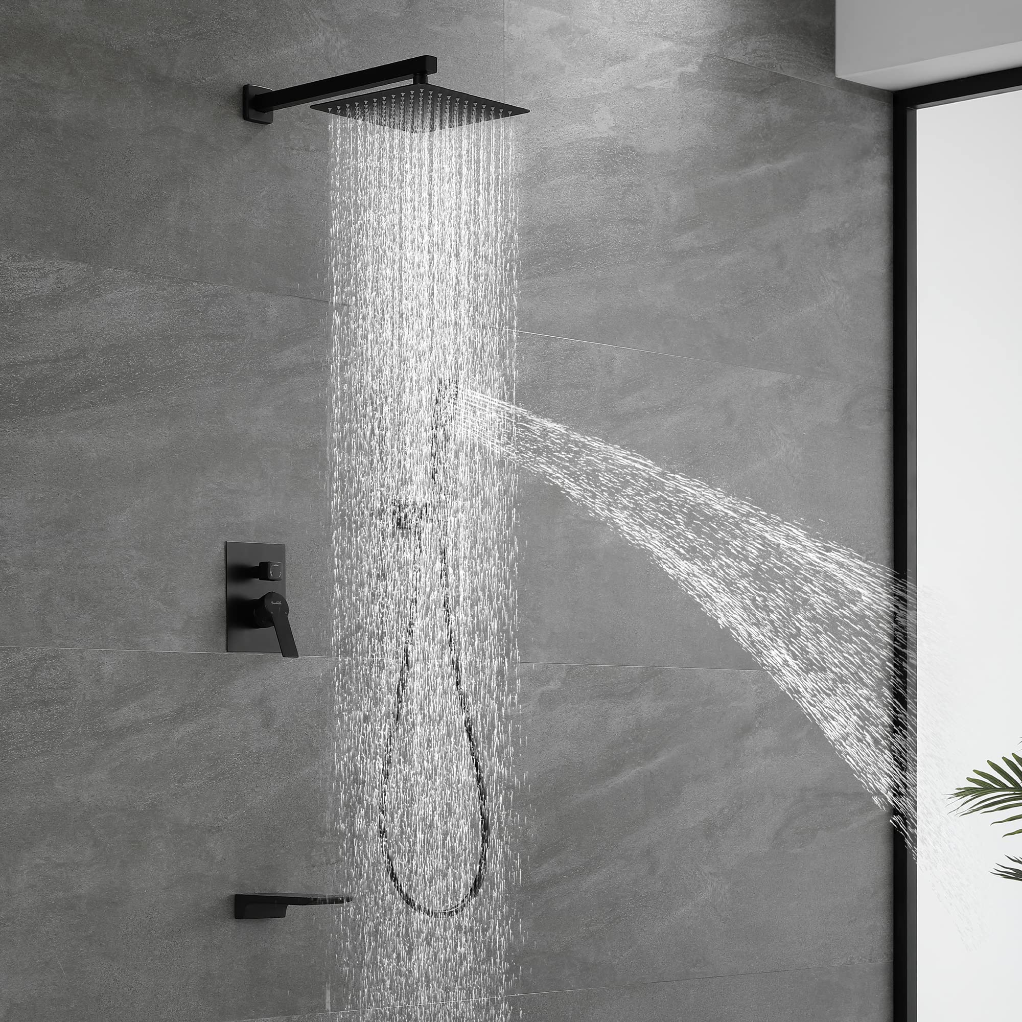 SHAMANDA Matte Black Shower System - 10