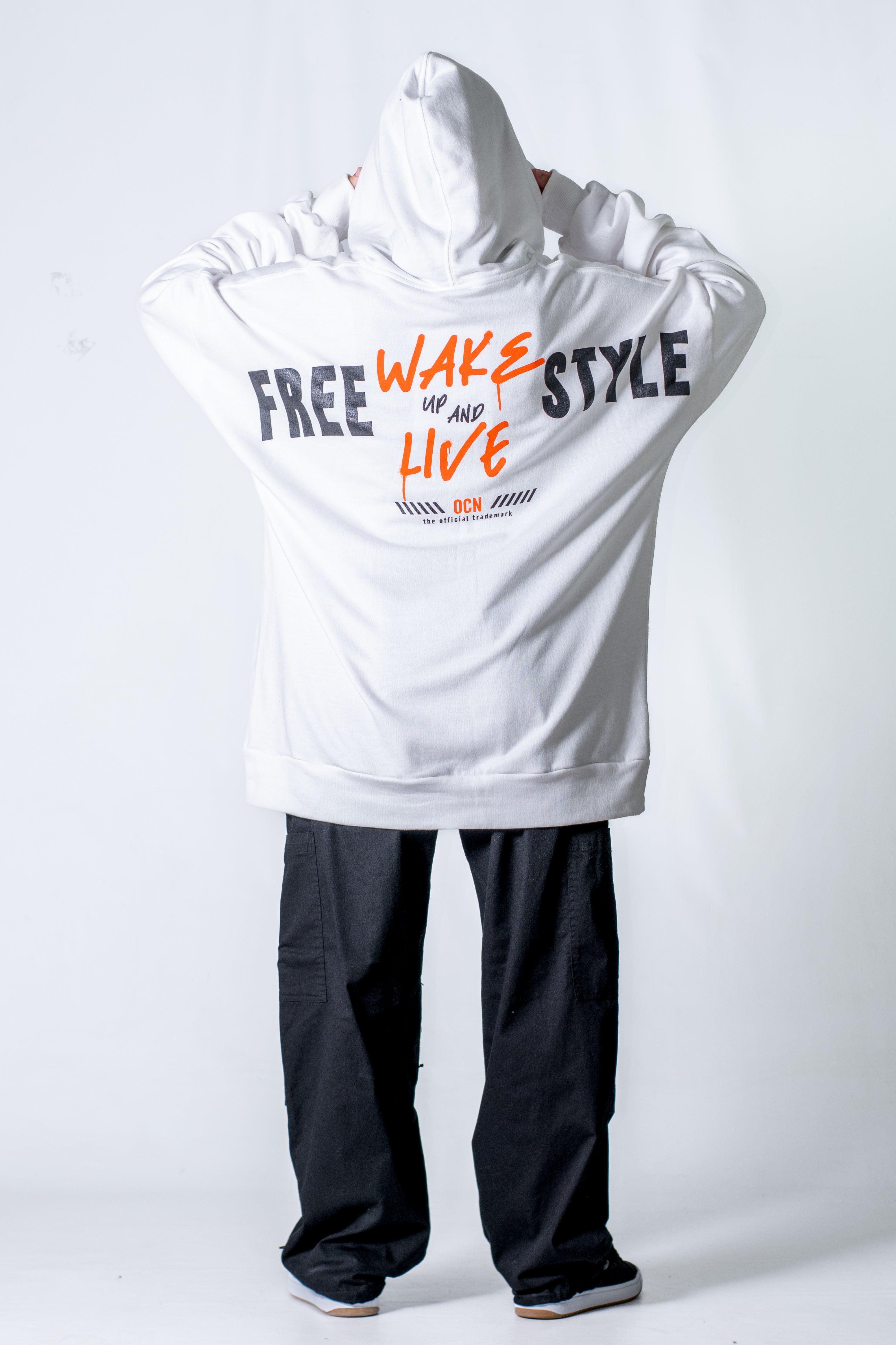 Unisex Urban Print White Hoodie - Trendy Streetwear for Men & Women | Perfect for Casual Outfits, Gym, and Outdoor Activities