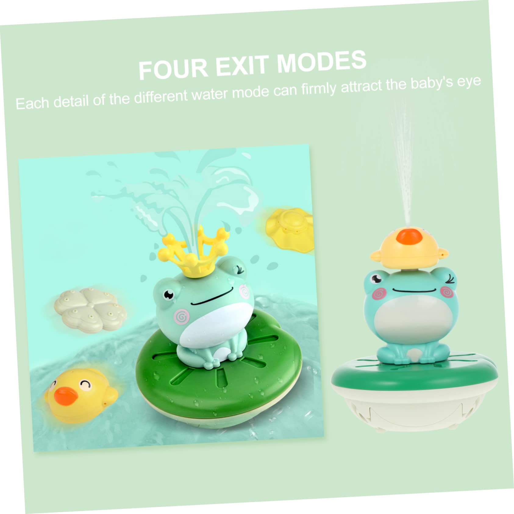 BCOATH 2 Sets Baby Frog Bath Toys - Safe Plastic Bathtub Toys for Infants & Toddlers - Fun Water Play for Kids in Tub or Pool