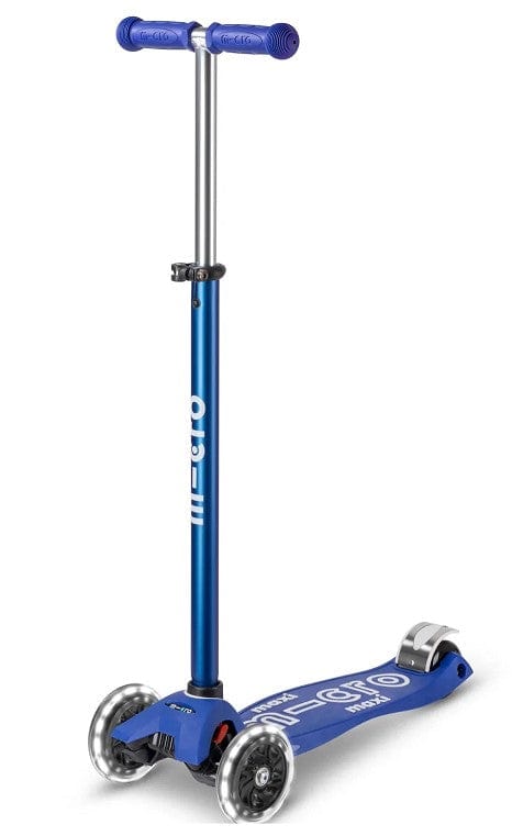 Micro Kickboard Maxi Deluxe LED Scooter for Kids - 3 Wheel Light Up Kick Scooter with Adjustable Handlebar - Perfect for Outdoor Play, Commuting & Neighborhood Rides