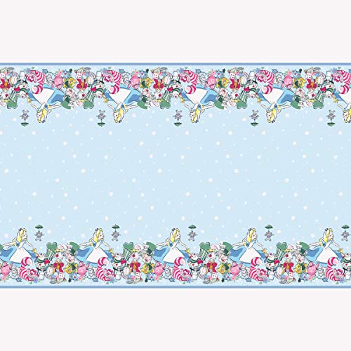 Alice in Wonderland Birthday Party Supplies Bundle - 16-Piece Set with Dessert Plates, Lunch Plates, Napkins & Table Cover - Perfect for Kids' Themed Parties, Baby Showers & Tea Party Decorations