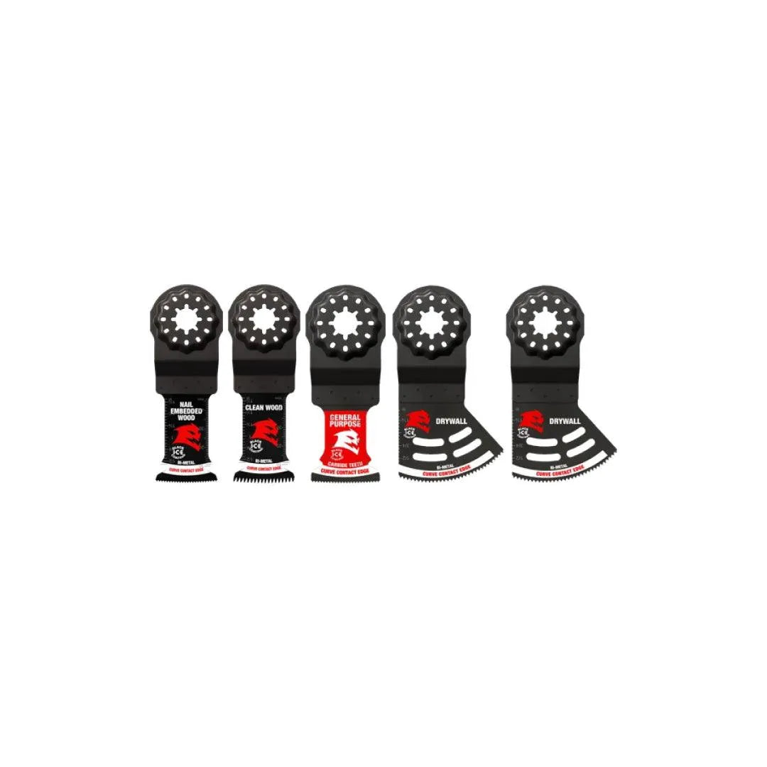 5-Piece General Purpose Oscillating Blade Set for Wood, Metal & Drywall Cutting - Perfect for DIY Projects & Home Renovations
