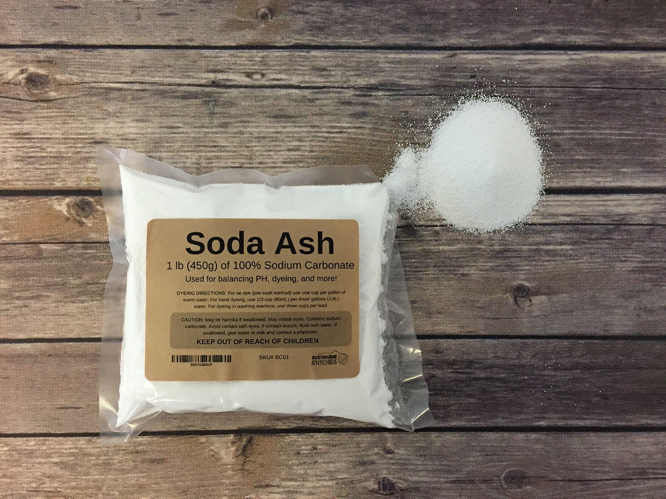 20 lbs Organic Cotton Plus Soda Ash Powder - Pool Chemical, Dye Mordant & Alkalinity Increaser for Stain Prevention - Perfect for Swimming Pool Maintenance, Fabric Dyeing & Water Treatment