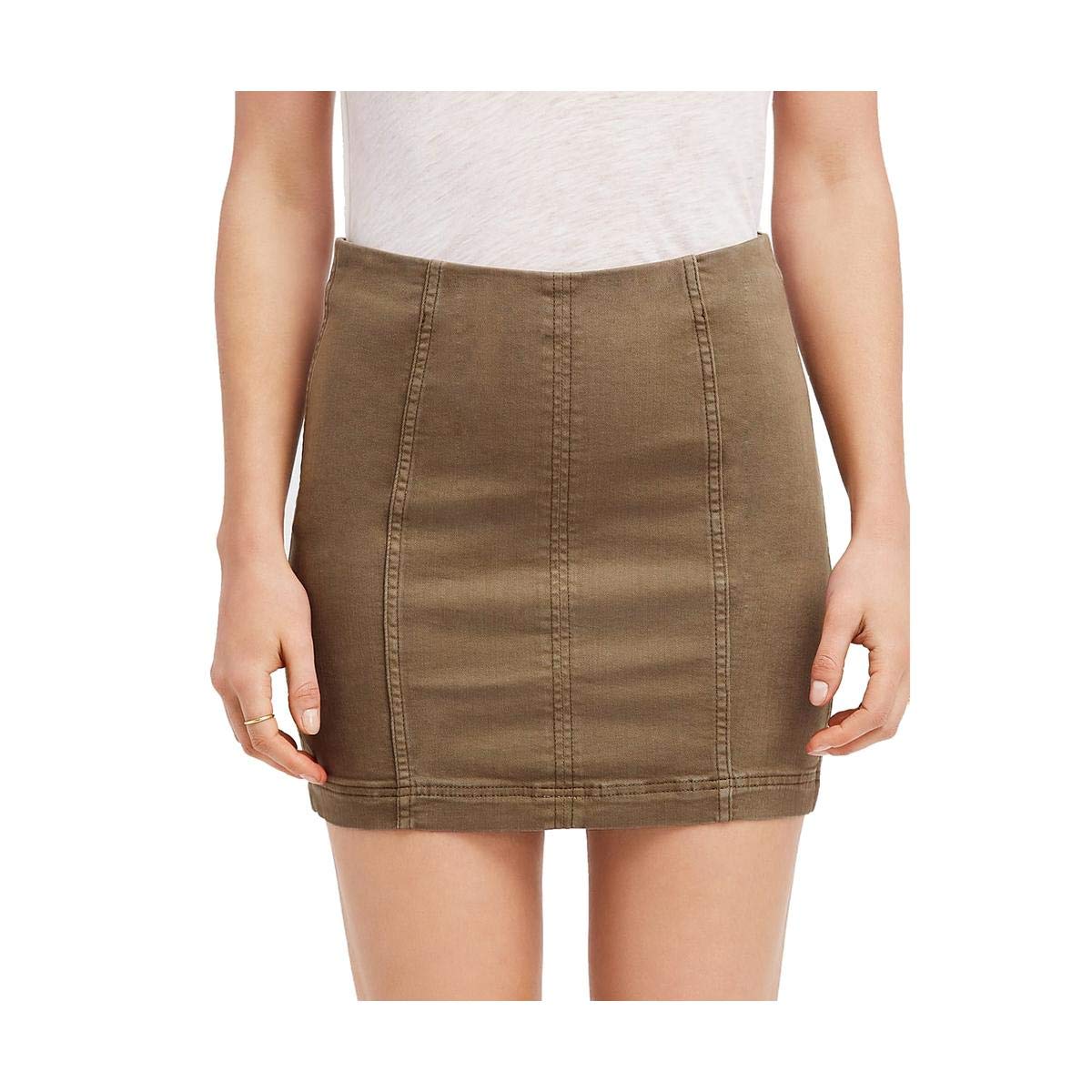 Free People Modern Femme Denim Mini Skirt - High Waisted Distressed Denim Shorts for Women | Perfect for Summer Outfits, Music Festivals & Casual Street Style