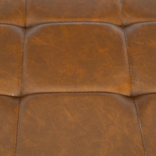 Brown Leather/Leather Backrest