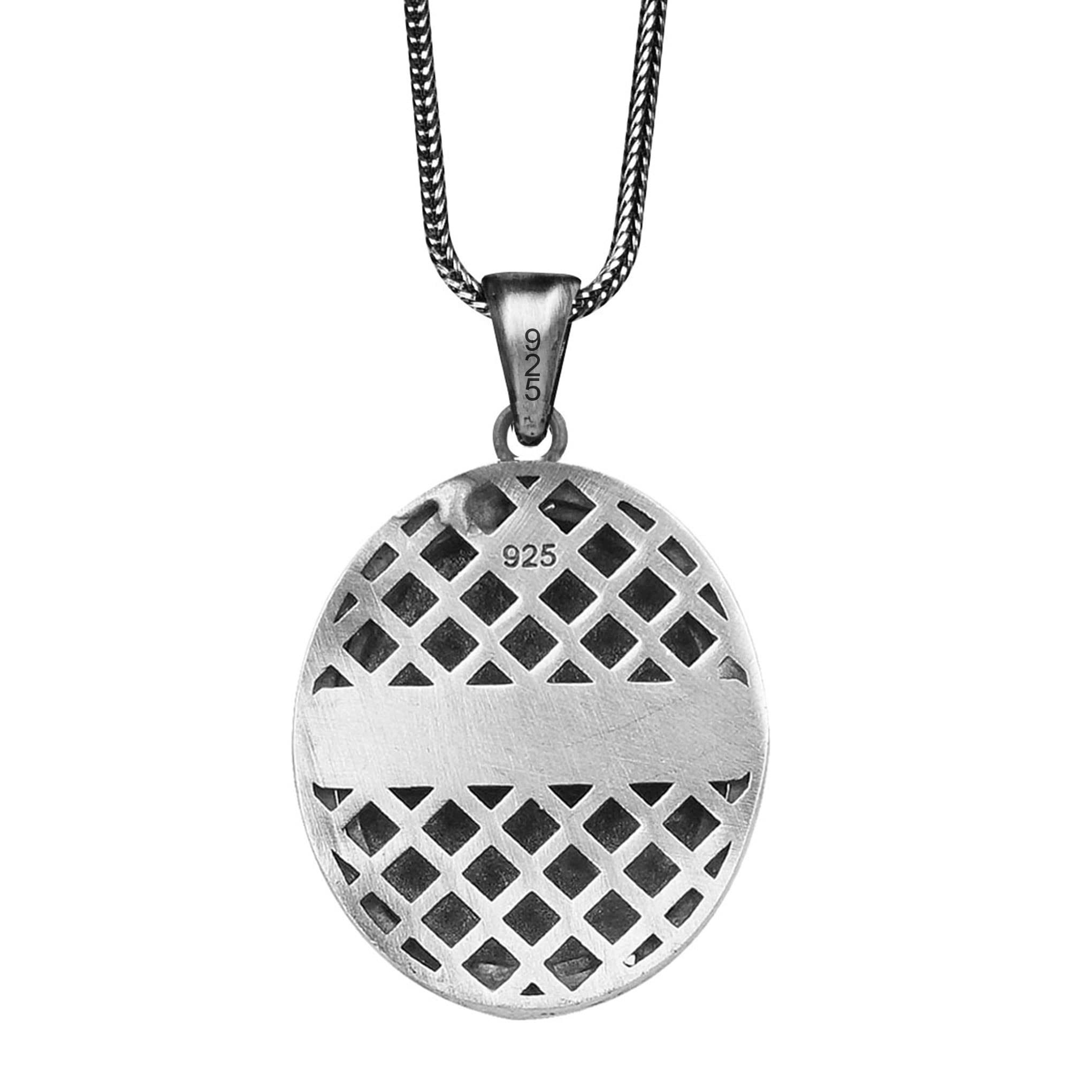 Men's Solid Sterling Silver Crocodile Pendant Necklace - Heavy Alligator Medallion for Men - Masculine Jewelry Gift for Him - Perfect for Casual Wear, Date Nights & Special Occasions