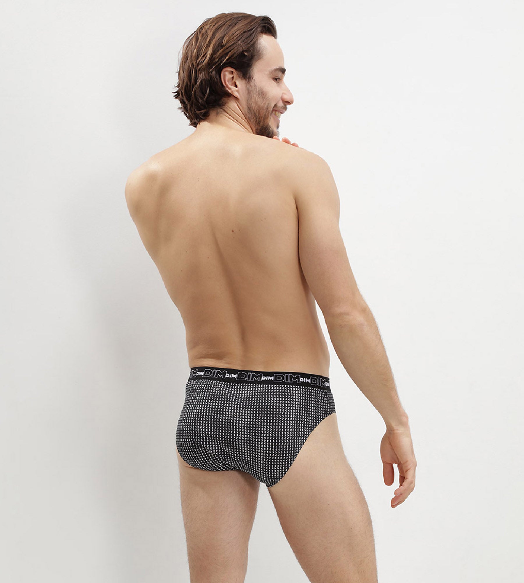 3 Pack Men's Cotton Boxer Briefs with Cube Print - Soft Breathable Underwear for Everyday Comfort & Casual Wear