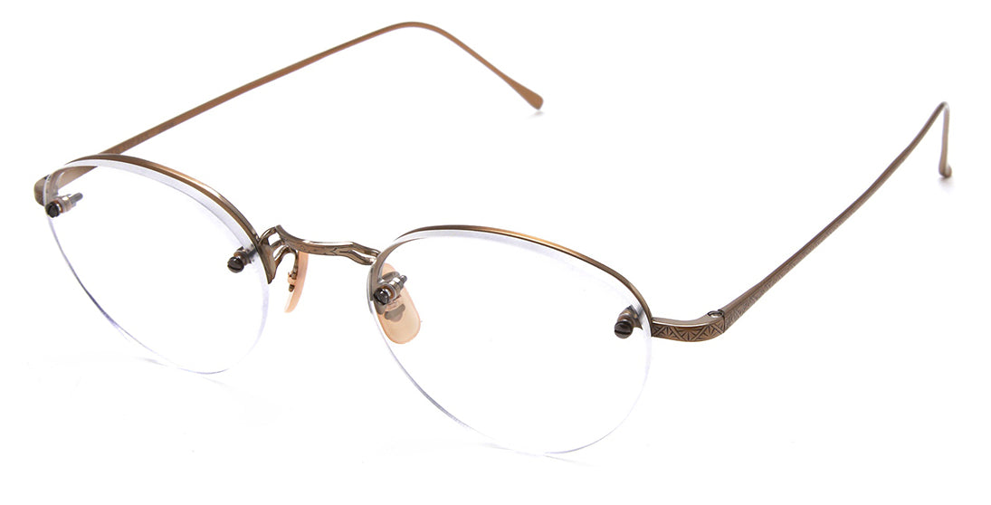 Oliver Low Profile Round Metal Frame Glasses - Lightweight & Stylish Eyewear for Men & Women - Perfect for Reading, Driving & Everyday Use