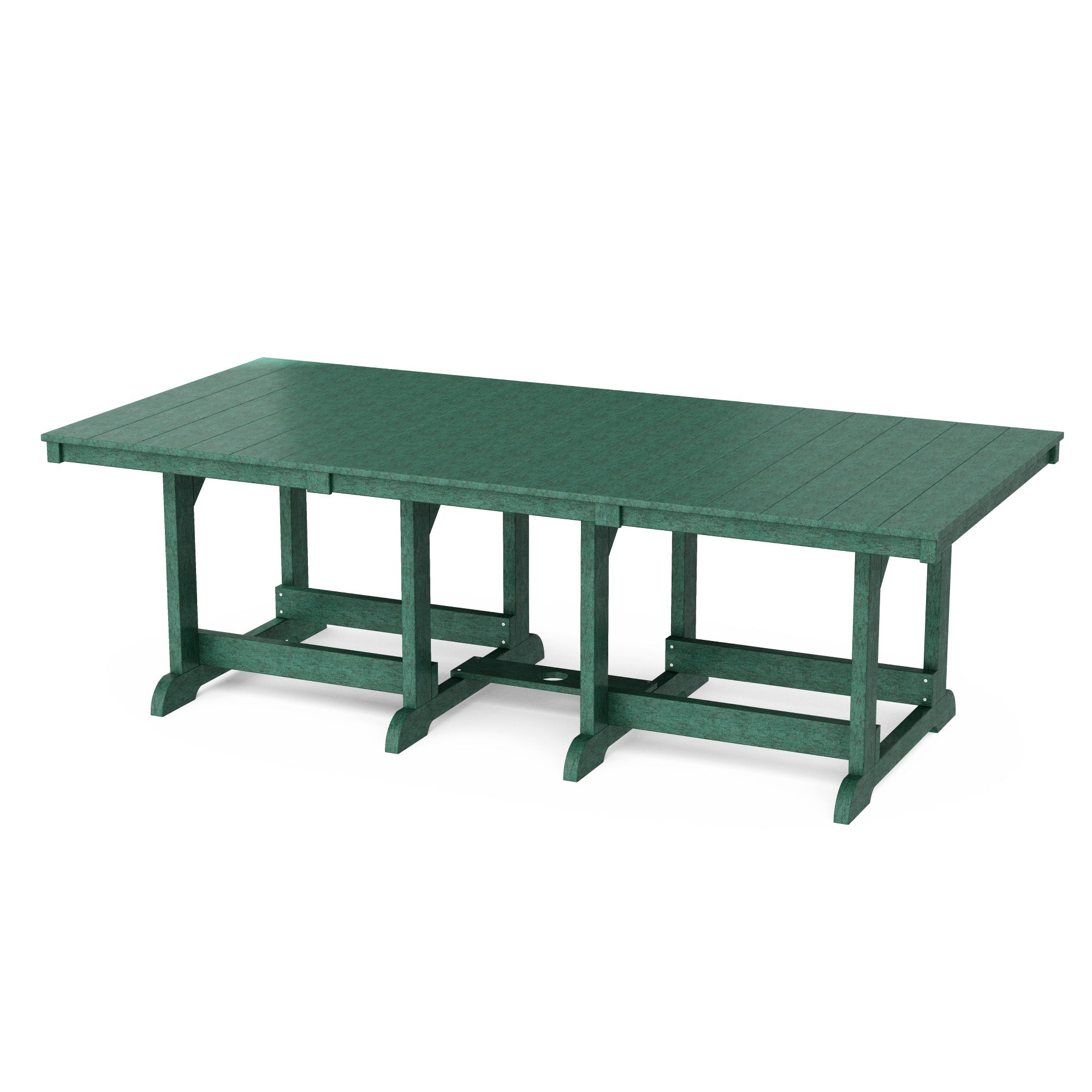 Heritage 44x96 Inch Solid Wood Dining Table - Large Farmhouse Style Dining Room Table for 8-10 People - Perfect for Family Gatherings & Dinner Parties