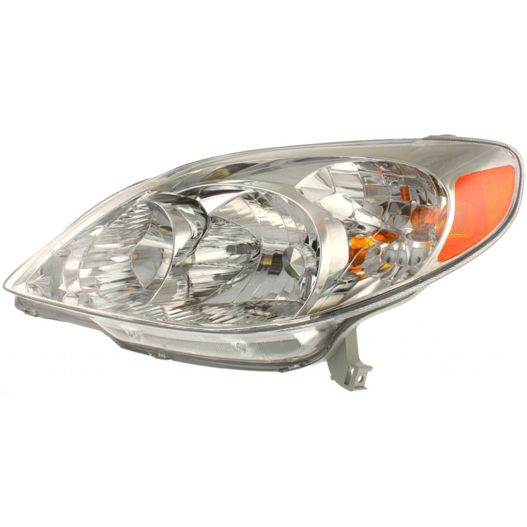 2003-2008 Toyota Matrix Driver Side Headlight Assembly Replacement - Left Headlamp Compatible with Toyota Matrix 2003 2004 2005 2006 2007 2008 Models - Perfect for Night Driving & Foggy Conditions