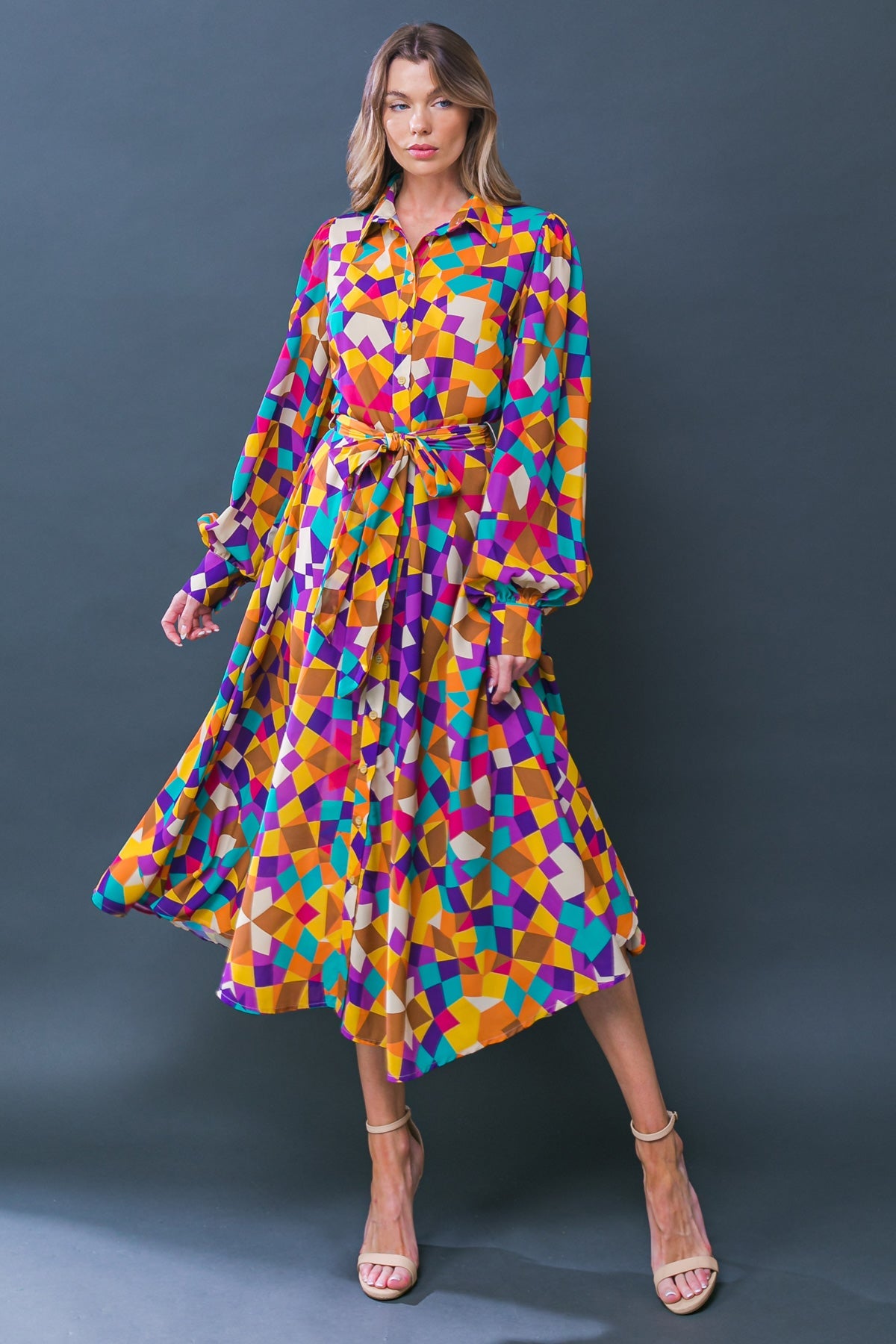 Stylish CHANGE IN THE AIR Woven Midi Dress for Women - Perfect for Summer Outfits, Beach Vacations & Casual Date Nights