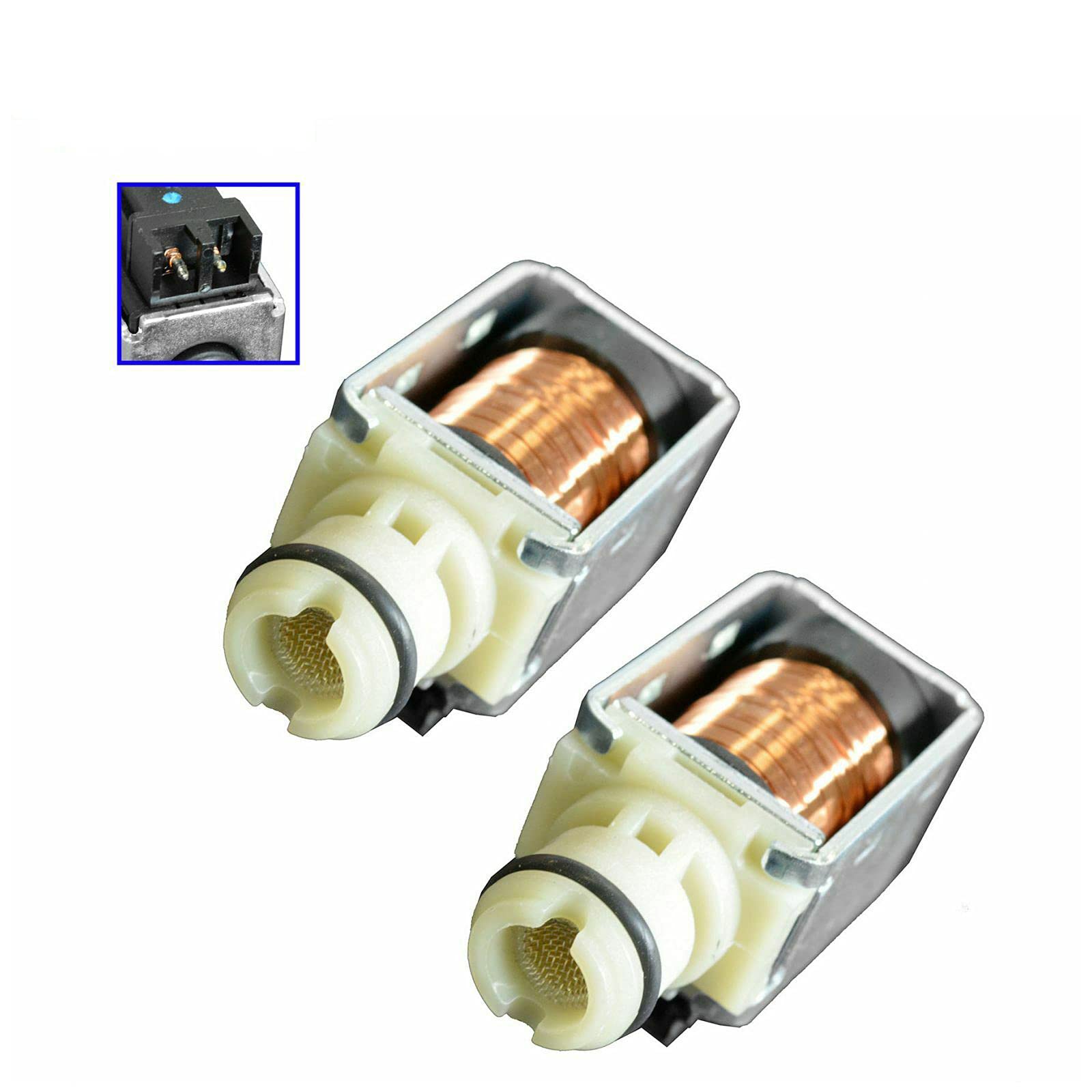 TOTMOX 4L60E Transmission Shift Control Solenoid PAIR - Compatible with Chevy, GMC, Cadillac, Pontiac - Smooth Gear Shifting for Improved Performance - Perfect for Off-Roading, Towing & Daily Driving