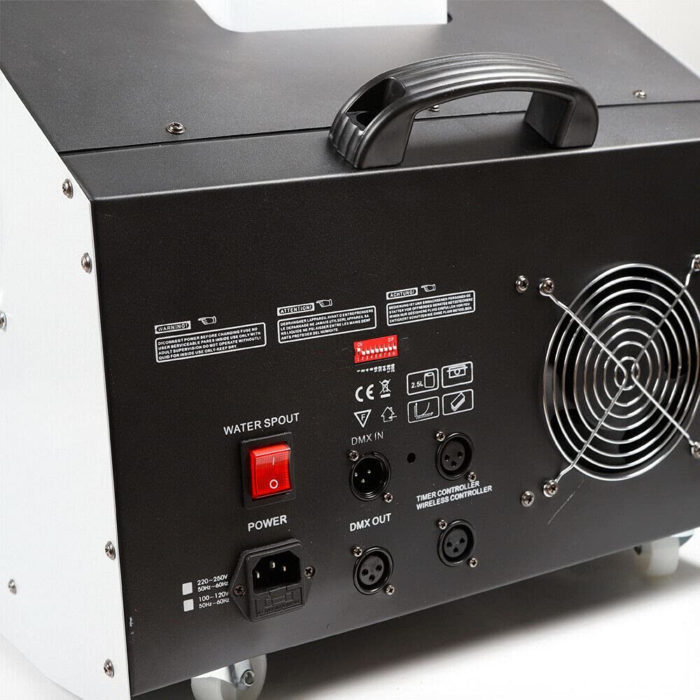 3000W DMX Fog Machine with Remote Control - TFCFL Low Profile Smoke Machine for Theater, Stage, DJ Party & Christmas Events - Adjustable Fog Output for Professional Effects