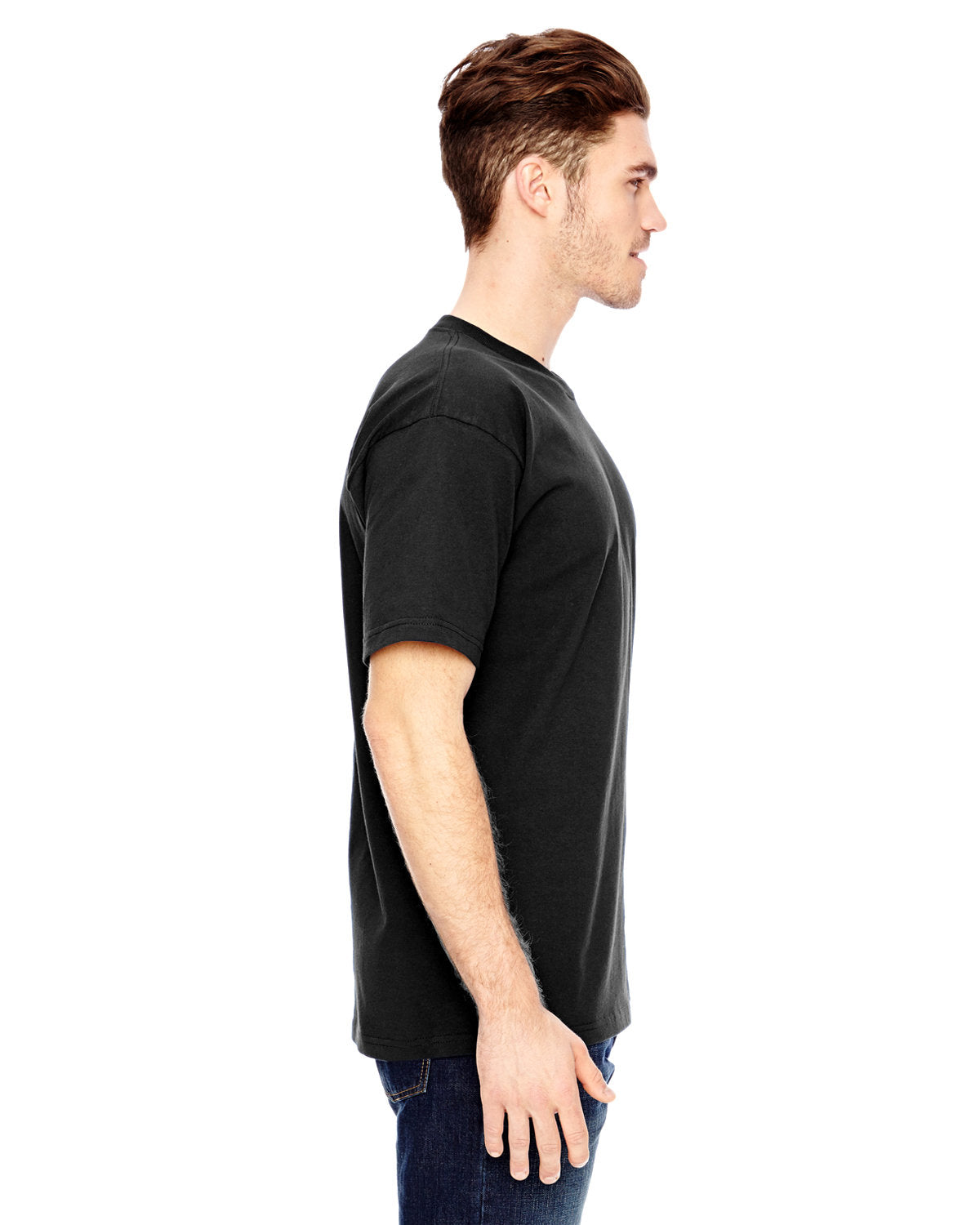 Bayside BA2905 Men's 6.1 oz 100% Cotton Crew Neck T-Shirt - Soft Comfortable Tee for Casual Wear, Gym & Everyday Outfits