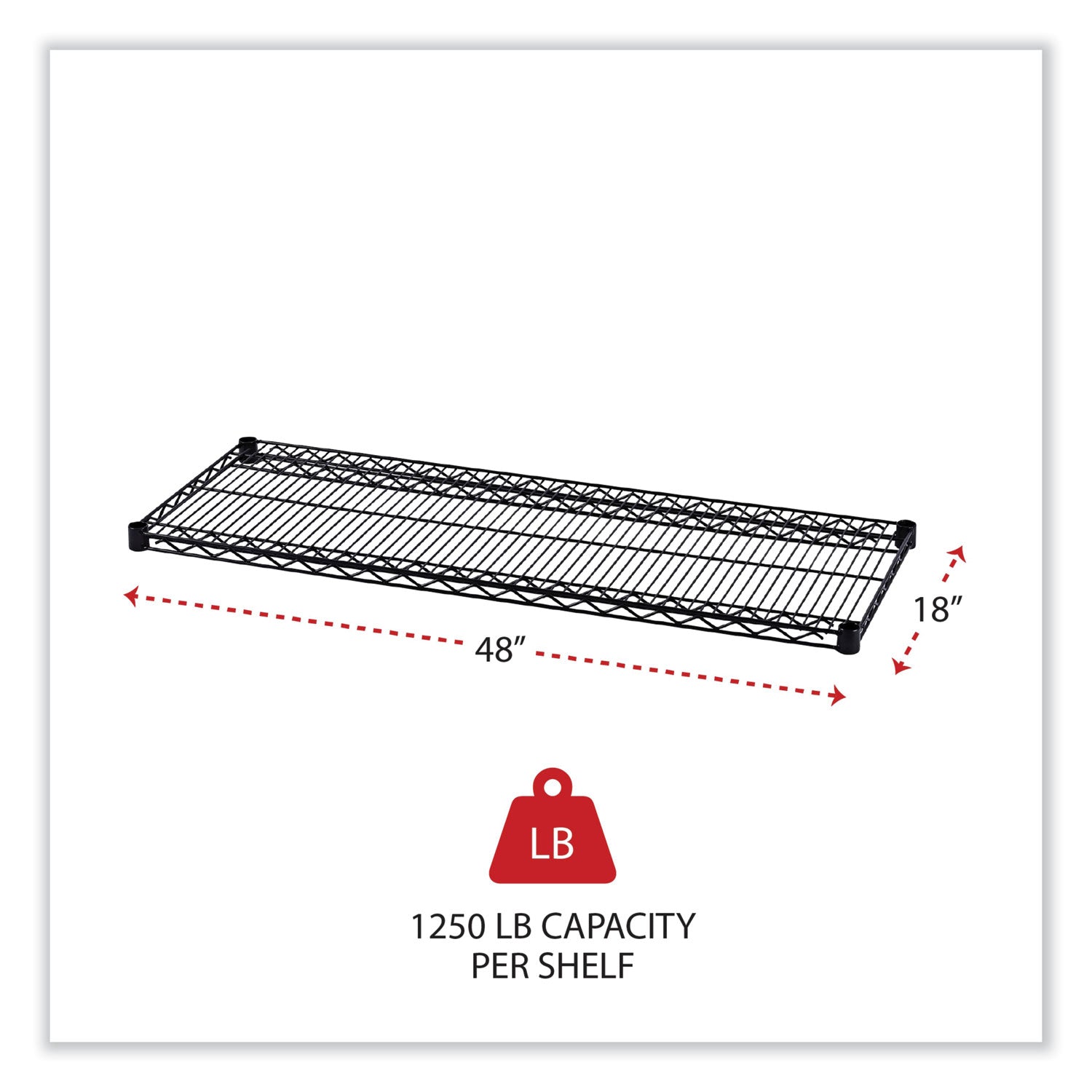 Alera® Industrial Wire Shelving Extra Wire Shelves - 48