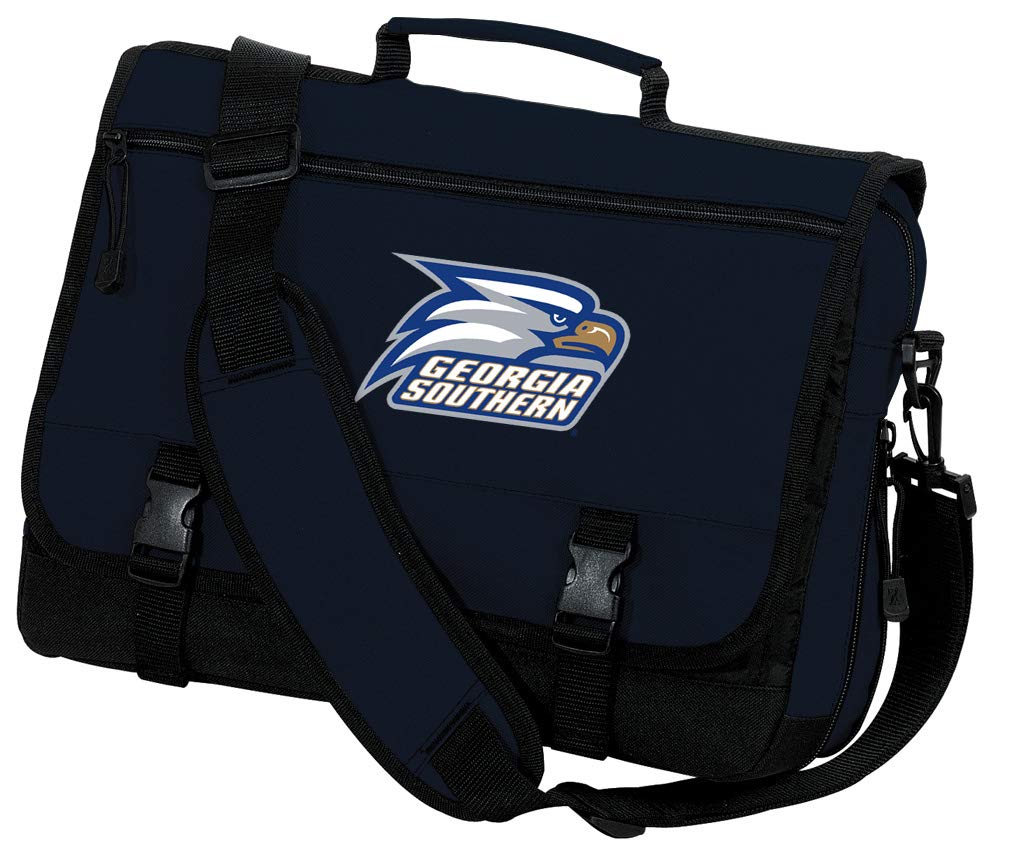 Georgia Southern Logo Laptop Messenger Bag - Durable Briefcase for Work, School & Travel