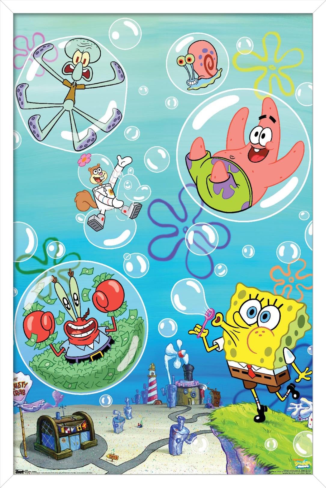 Trends International Nickelodeon SpongeBob SquarePants Bubbles Wall Poster - 22.375