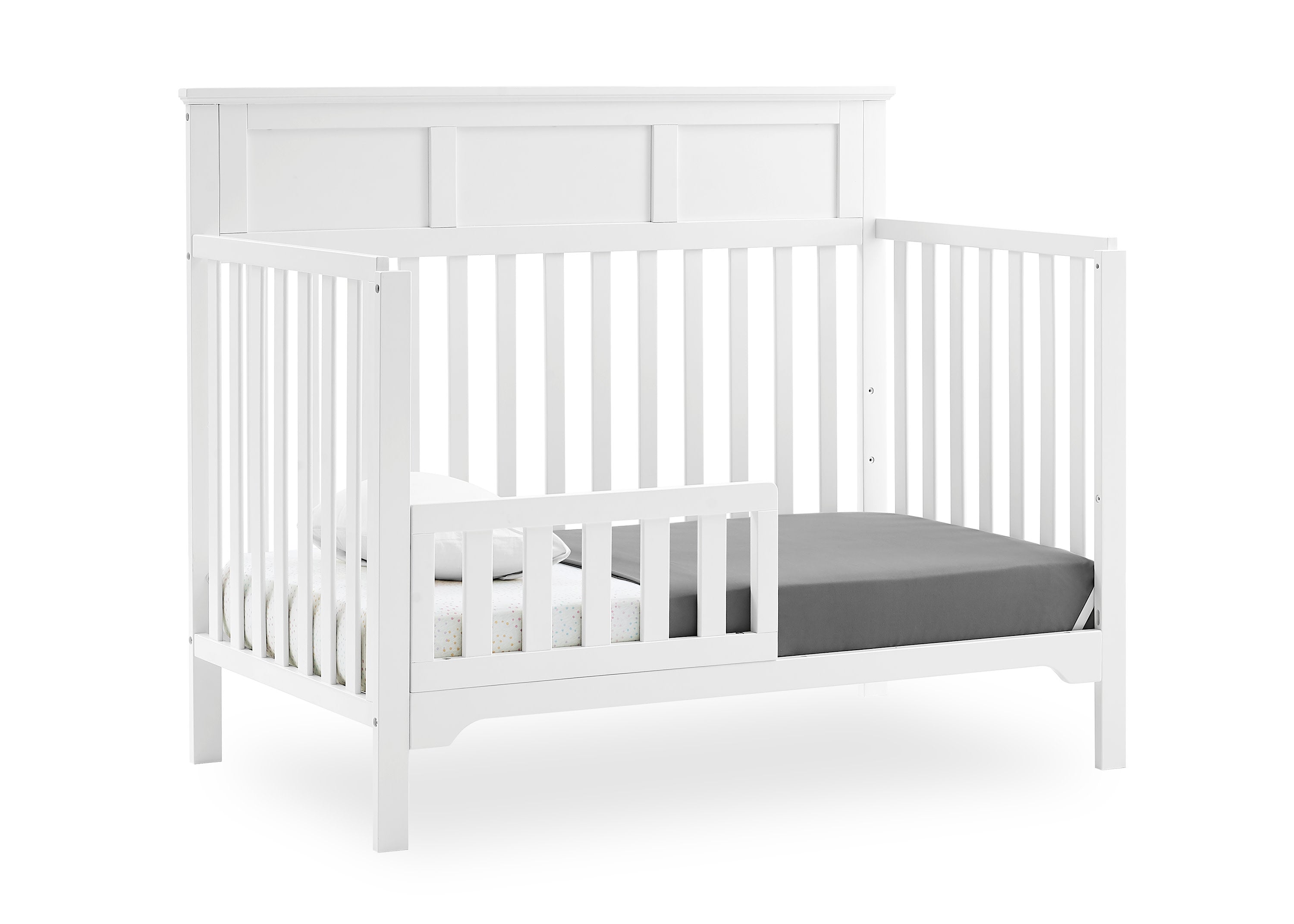 Sweet Beginnings Hart Flat Top 6-in-1 Convertible Crib - Nursery Essential for Newborn to Toddler | Safe & Stylish Baby Bed for Daytime Naps & Overnight Sleep