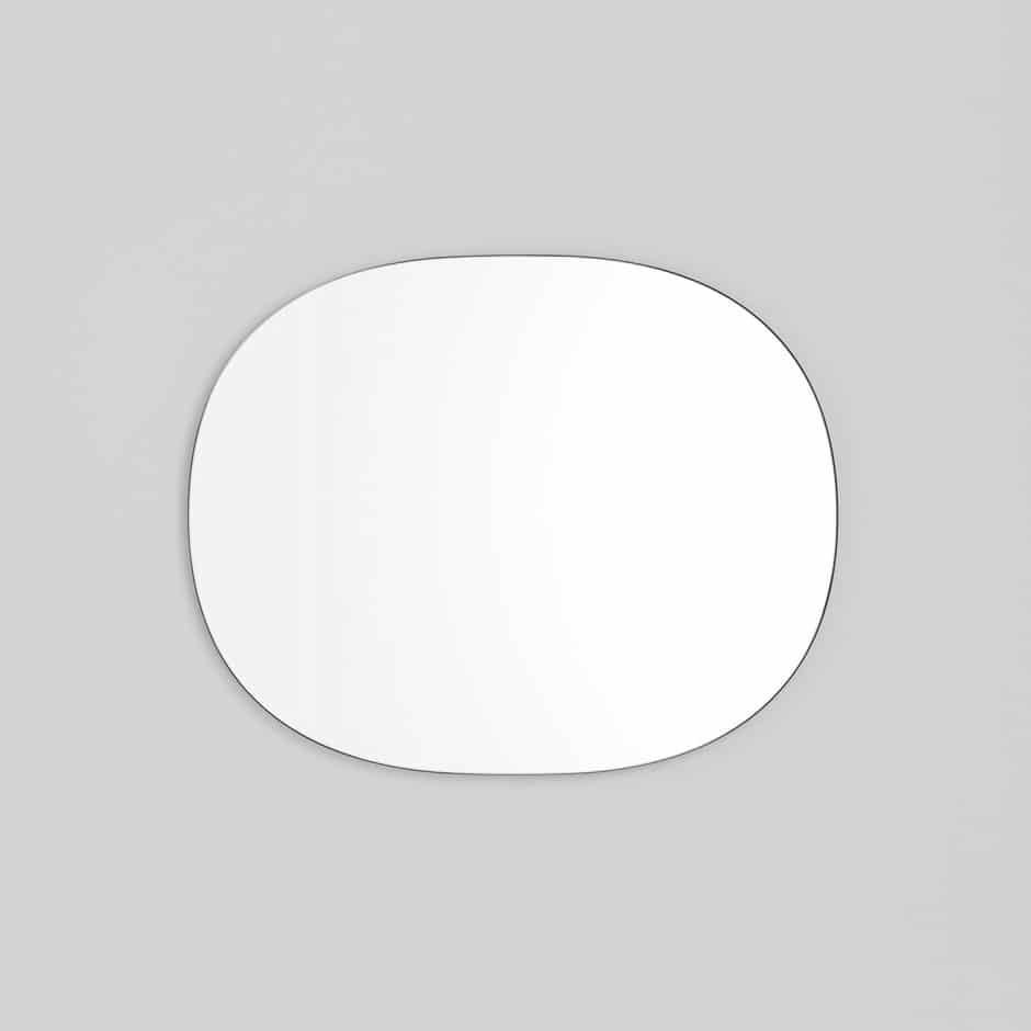 MIDDLE OF NOWHERE Miller Oval Mirror - Black Wall Mirror 60x75cm (24x30 Inches) - Elegant Home Decor for Living Room, Bedroom & Entryway
