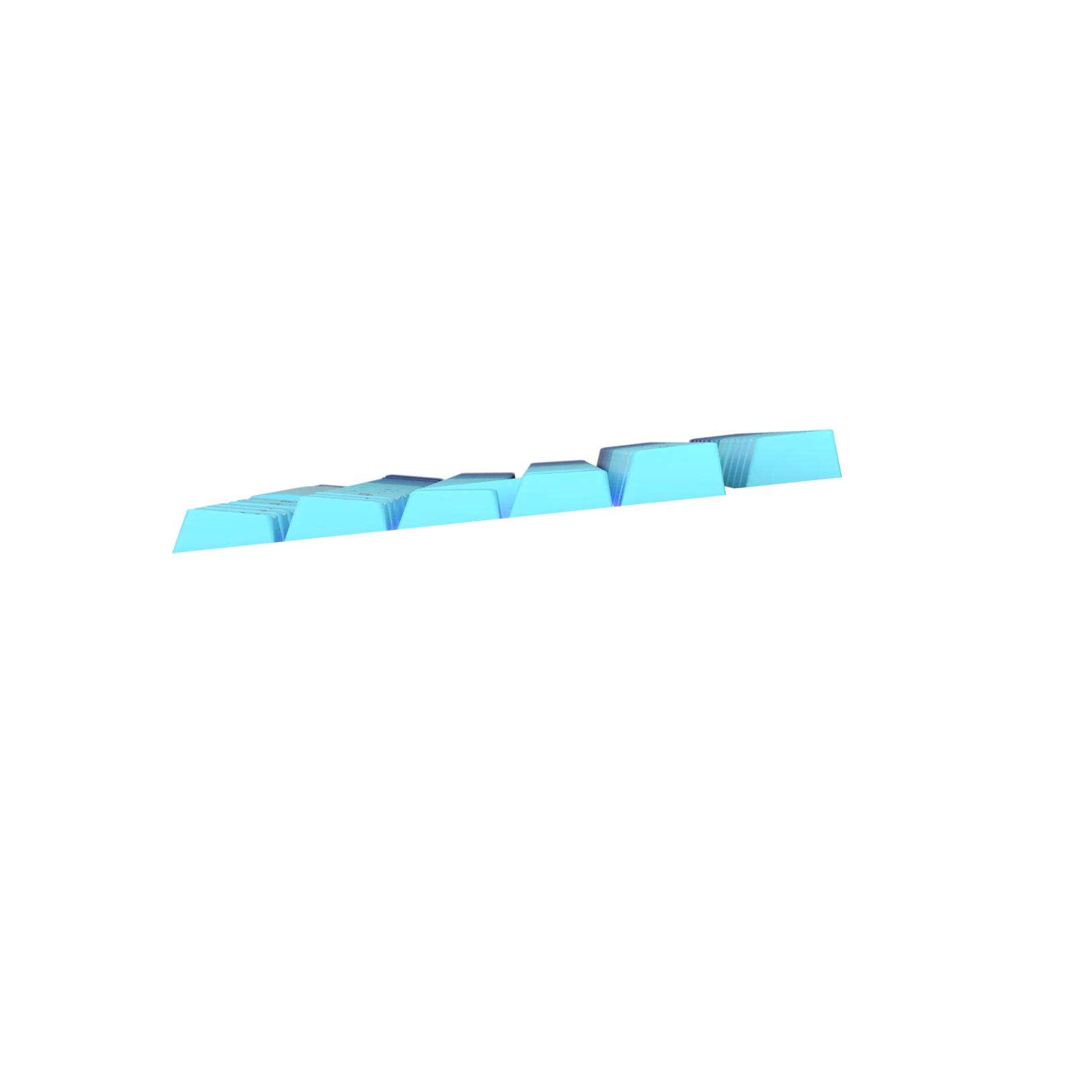 Ocean Nordic Keycaps - PBT Dye-Sublimation Keycap Set for Mechanical Keyboards (Cherry MX Compatible) - Perfect for Gaming, Typing & Custom Keyboard Builds