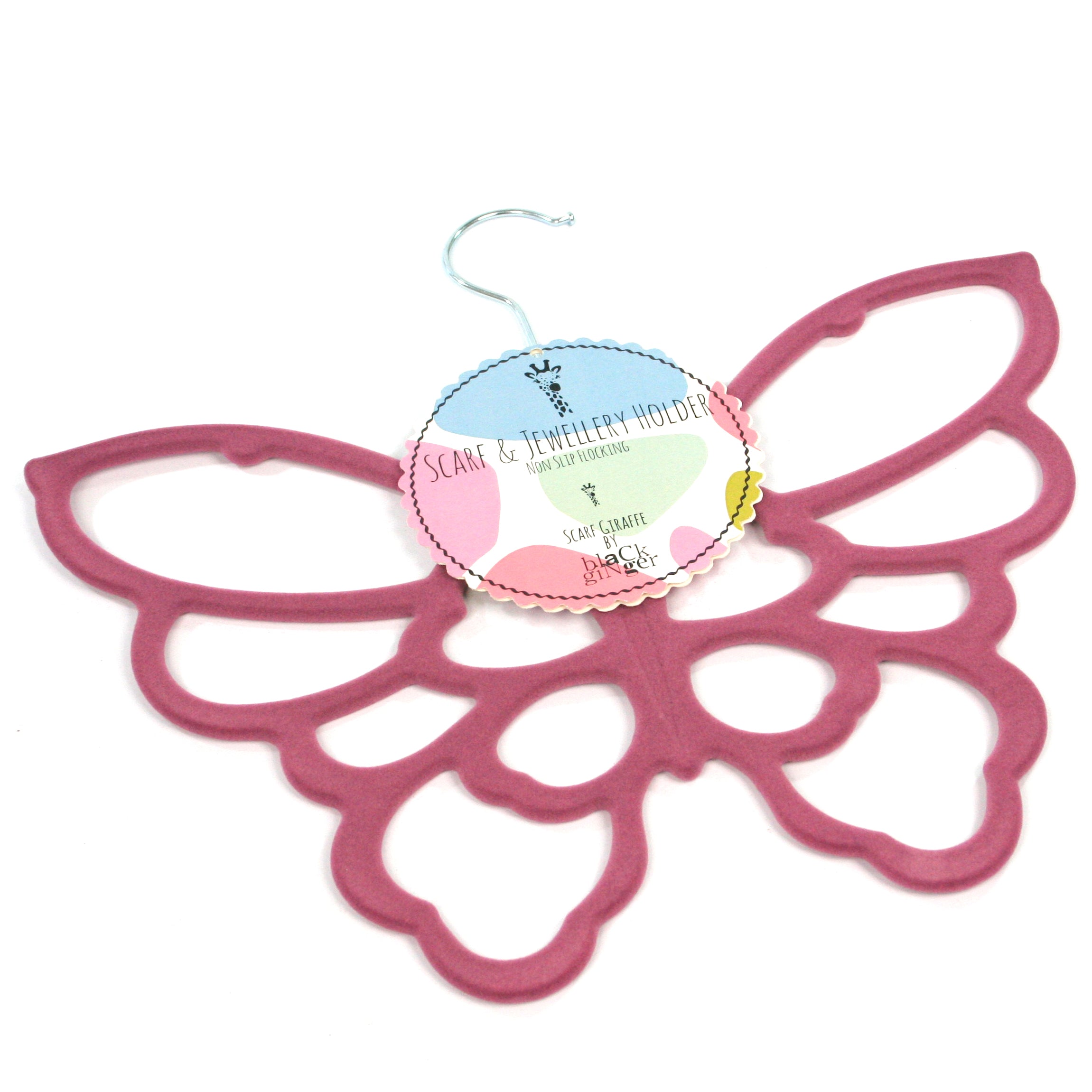 Butterfly Scarf Hanger - Space Saving Closet Organizer for Scarves, Shawls & Accessories | Perfect for Bedroom, Closet & Travel Storage