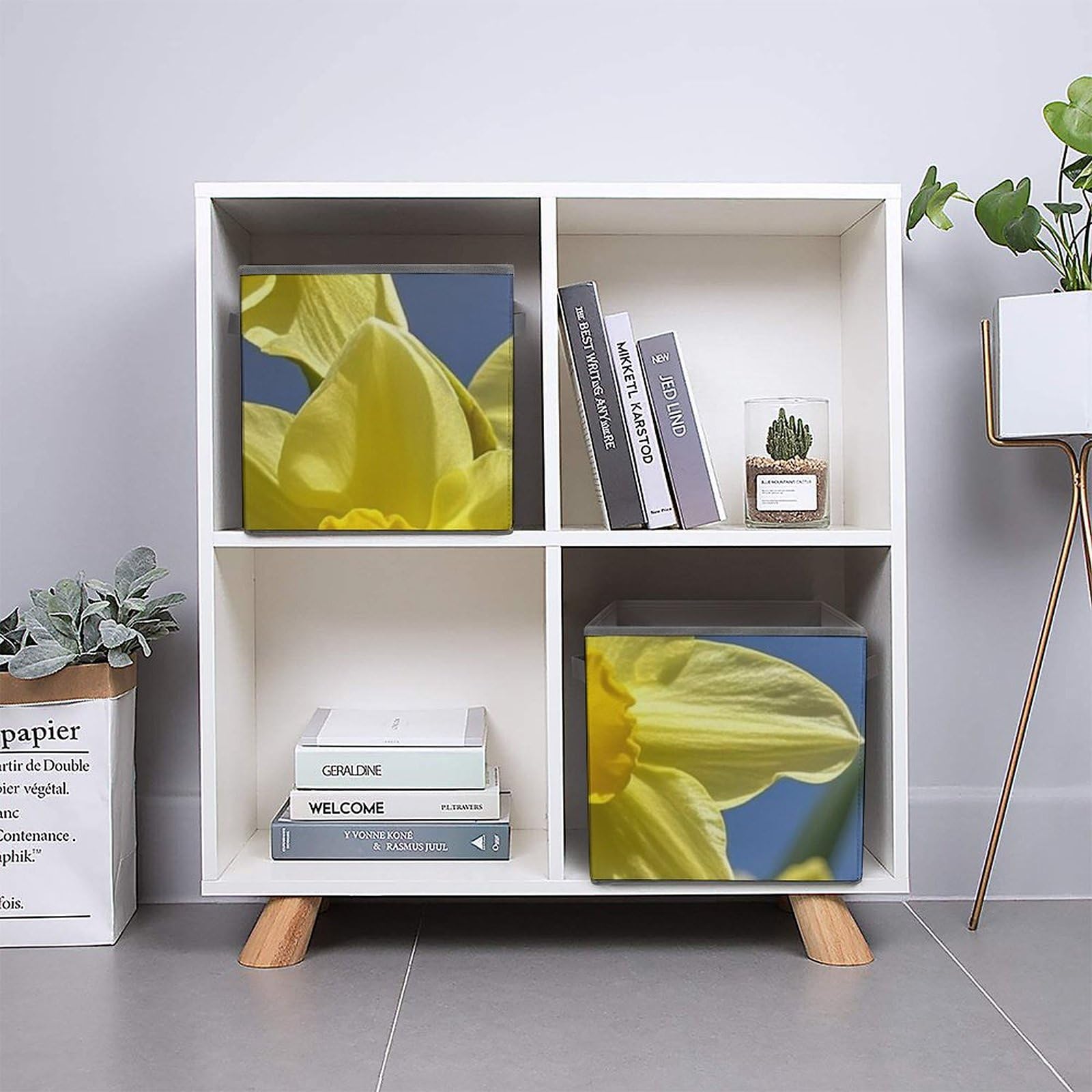 Yellow Daffodils Collapsible Storage Cubes - 10.6