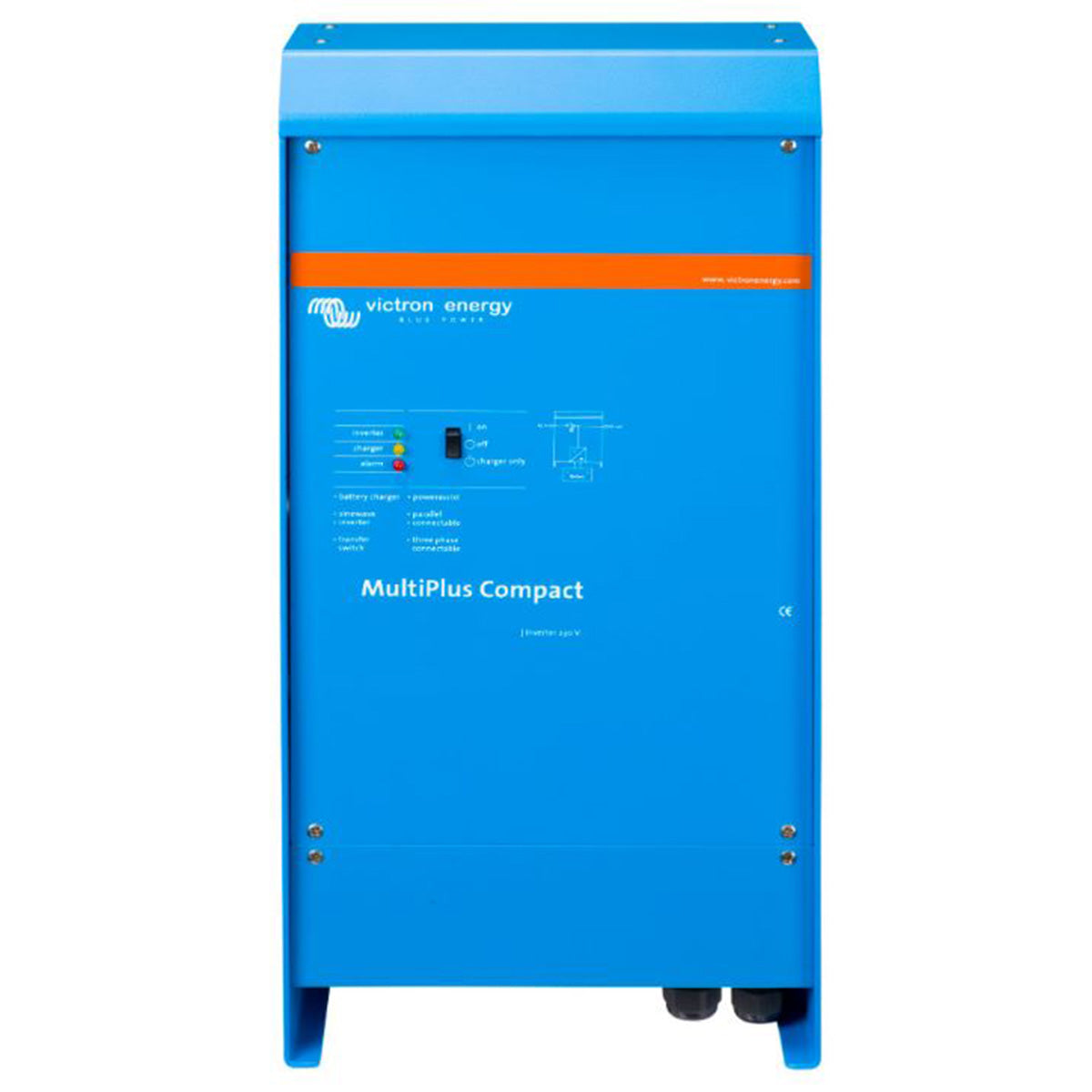 Victron Energy MultiPlus Compact 24V 2000VA 50A 230V Inverter/Charger with VE.Bus - Perfect for RVs, Boats & Off-Grid Solar Power Systems